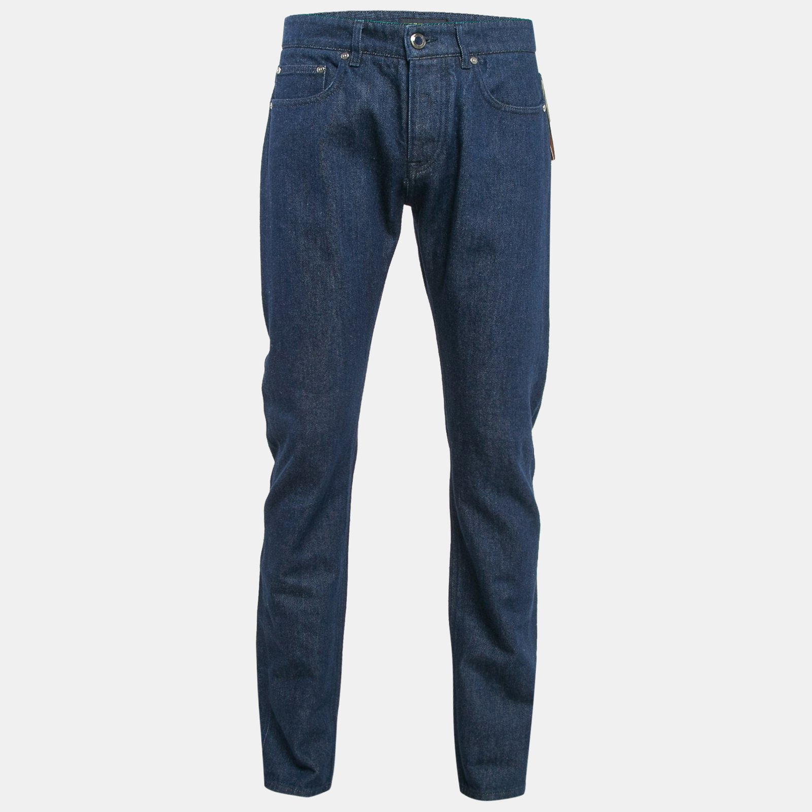Etro Blue Denim Badge Detail Jeans M Waist 38"