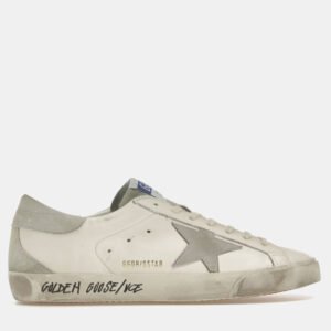 Golden Goose White/Ice/Grey Golden Goose Super-Star Sneaker Size EU 42