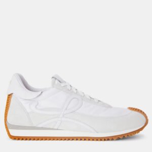 Loewe White Light Grey Gum Flow Runner Low Top Sneaker EU 43