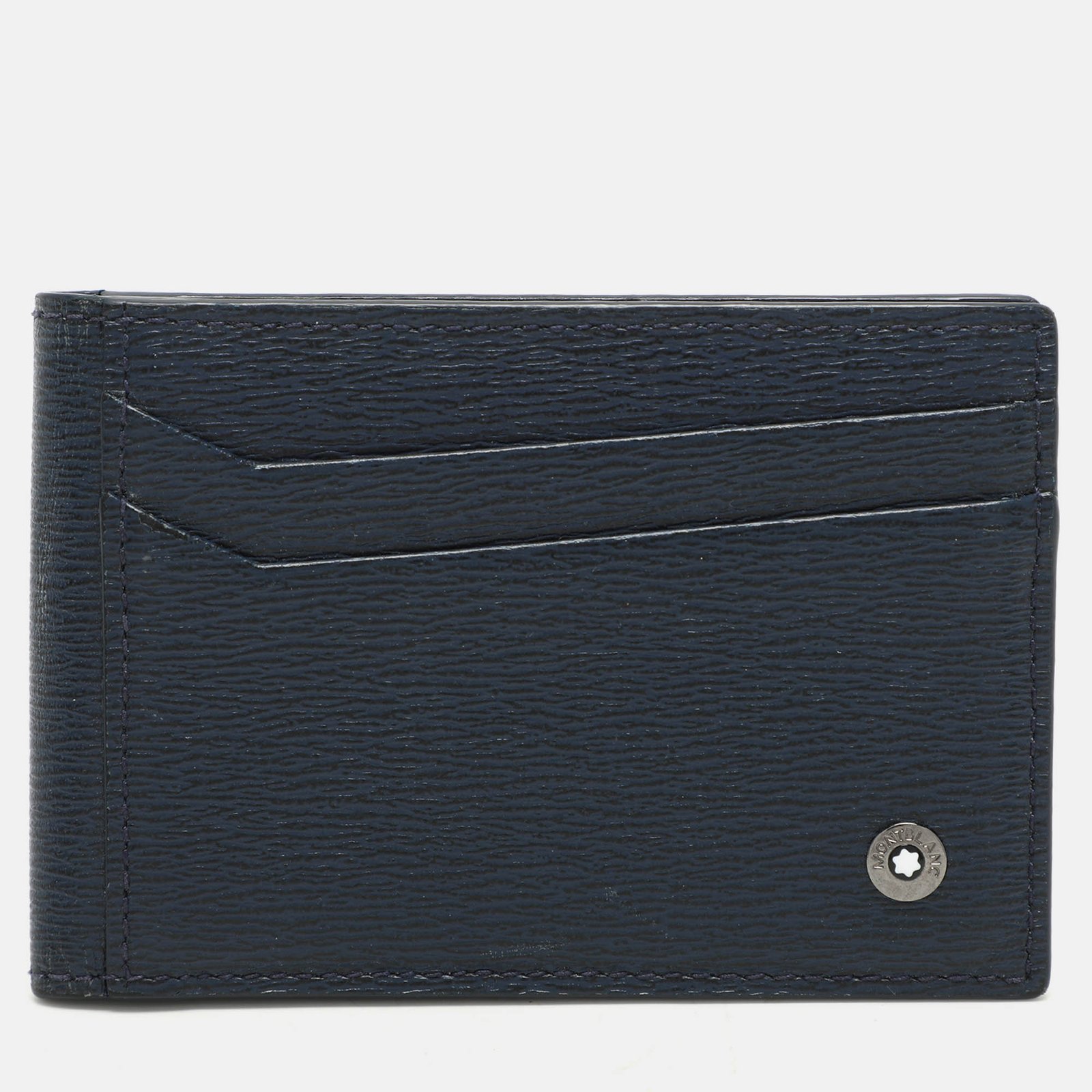 Montblanc Blue Leather Bifold Card Holder
