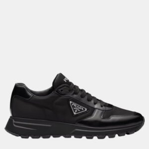 Prada Black Re-Nylon Brushed Leather PRAX 01 Sneaker EU 41