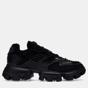 Prada Black Mesh Cloudbust Thunder Knit Sneaker EU 41