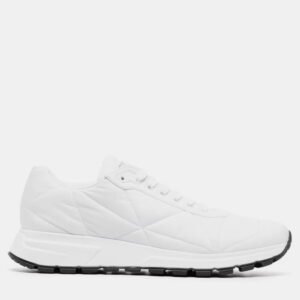 Prada White Quilted Nylon Sneaker EU 42