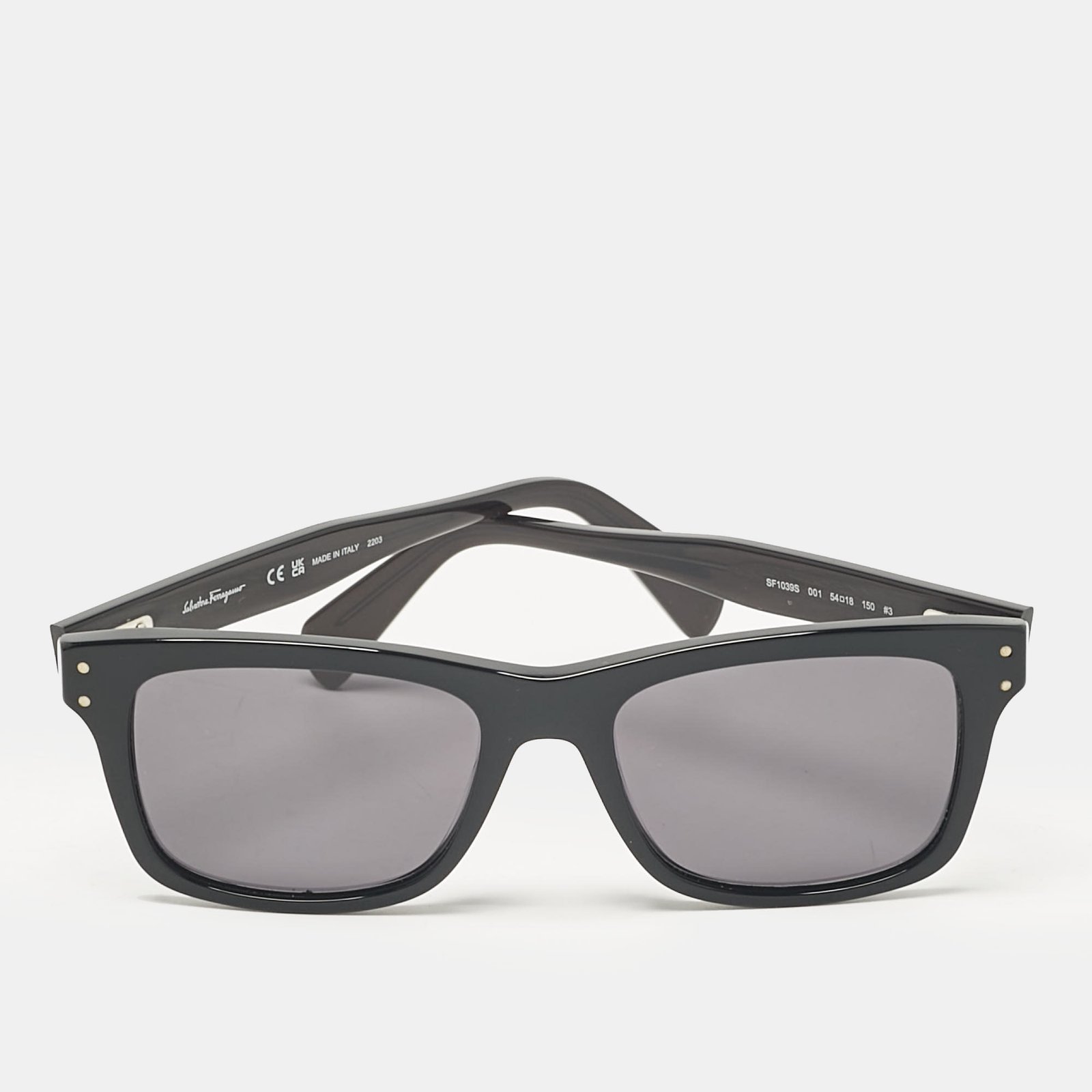 Salvatore Ferragamo Black SF1039S 001 Wayfarer Sunglasses