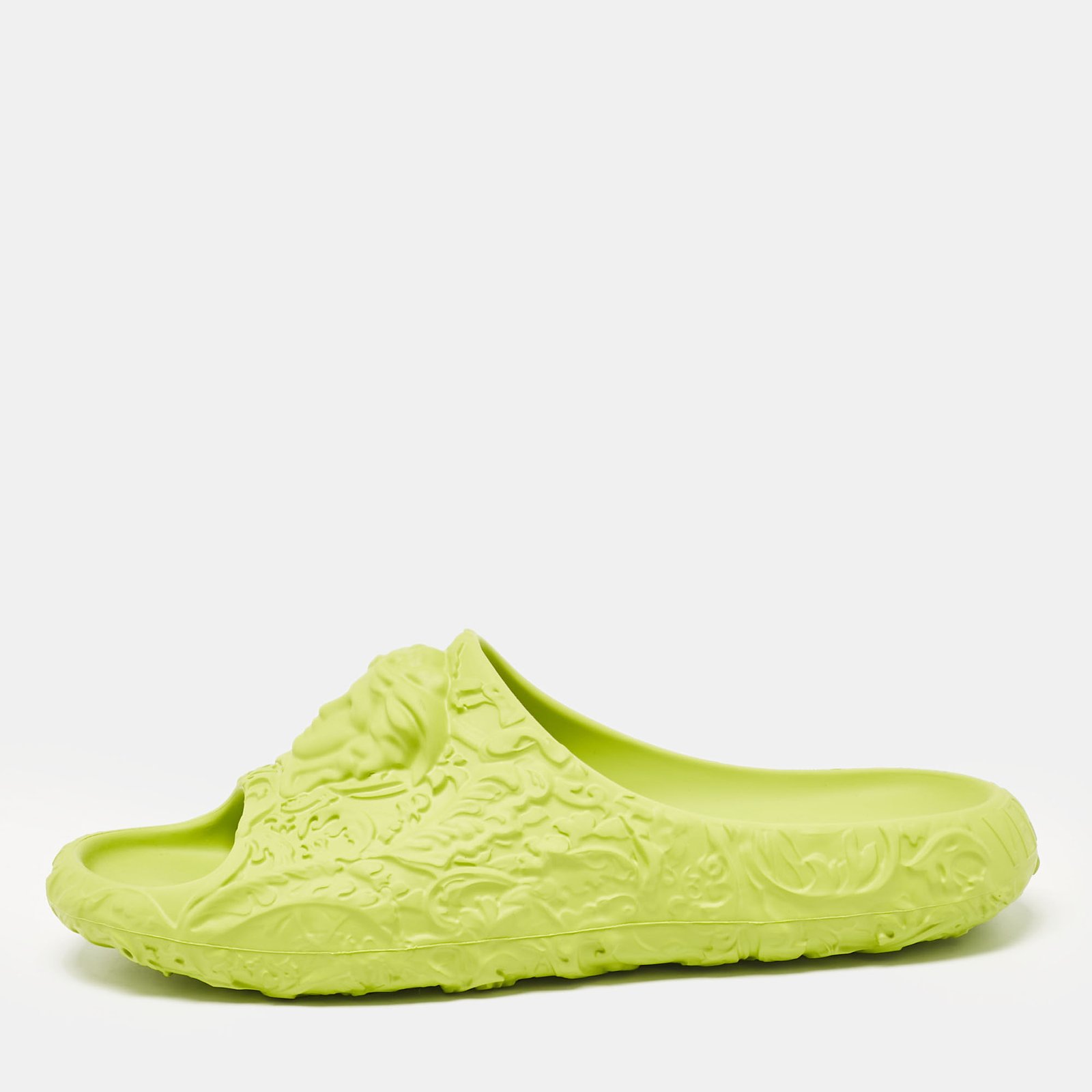 Versace Green Rubber Mules Size 46