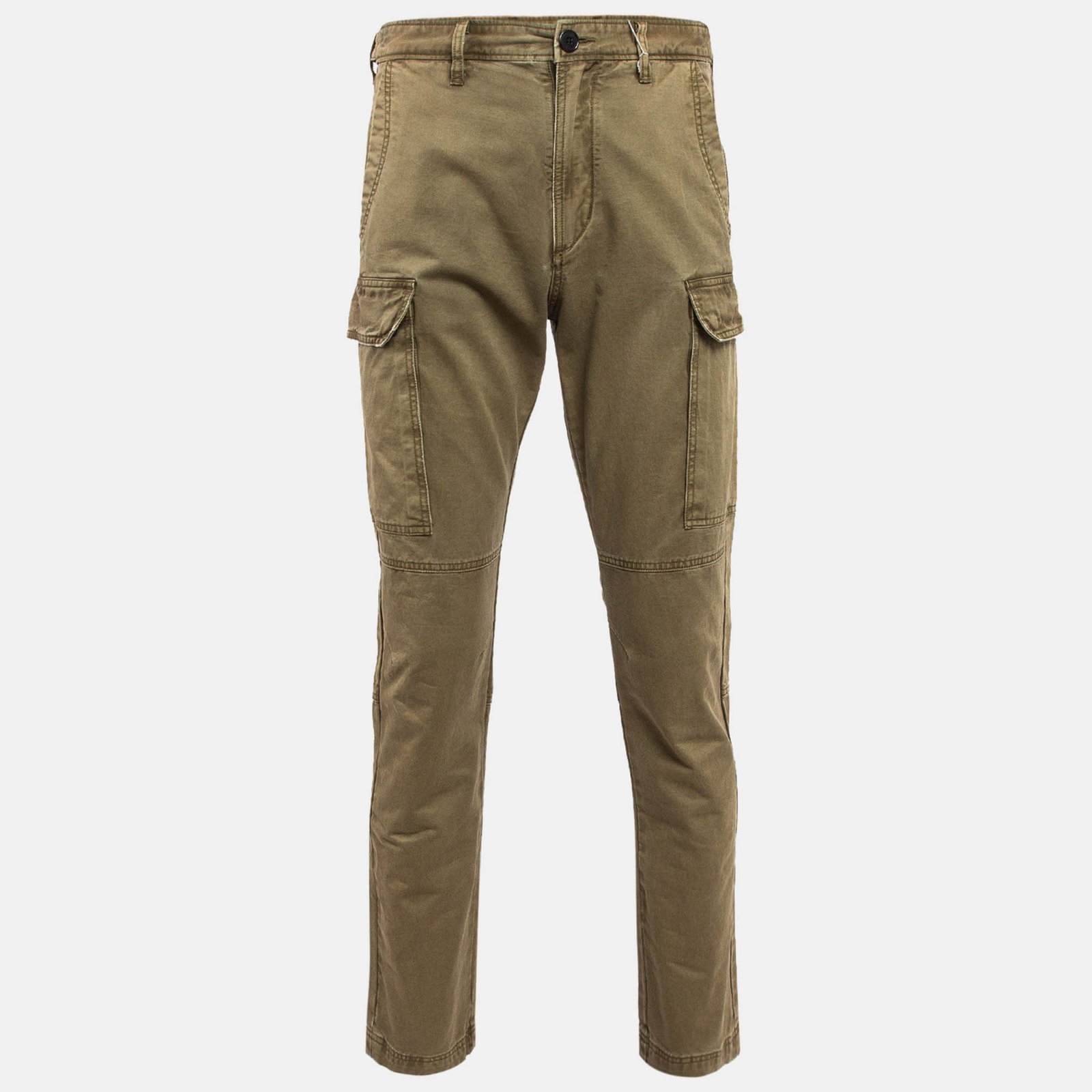 Zadig & Voltaire Green Faded Cotton Pargo Cargo Pants S