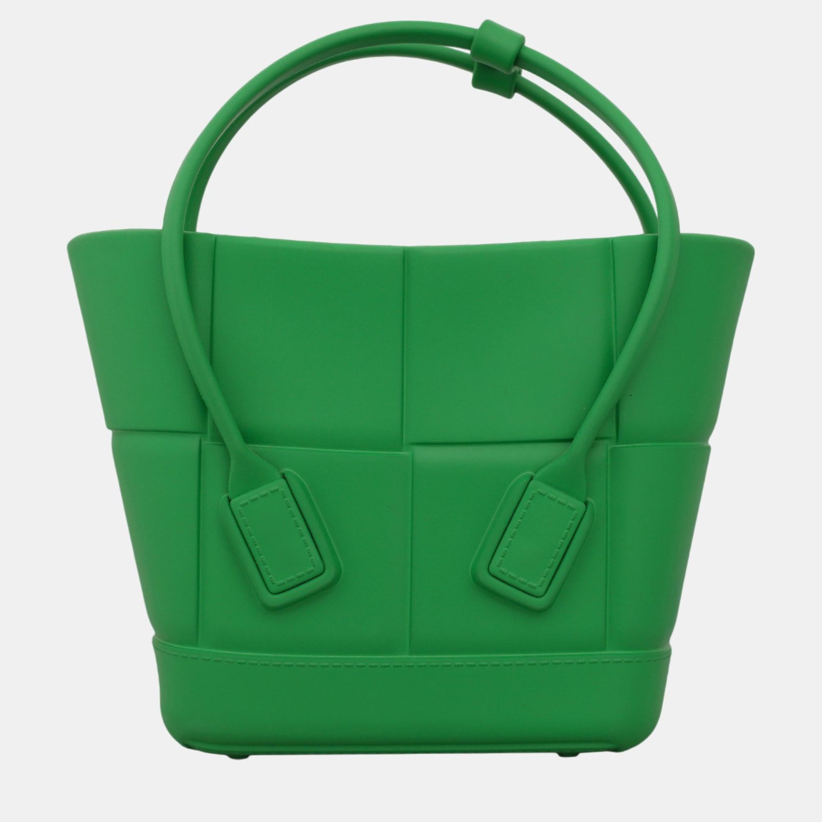 Bottega Veneta Green Rubber Mini Arco Bag
