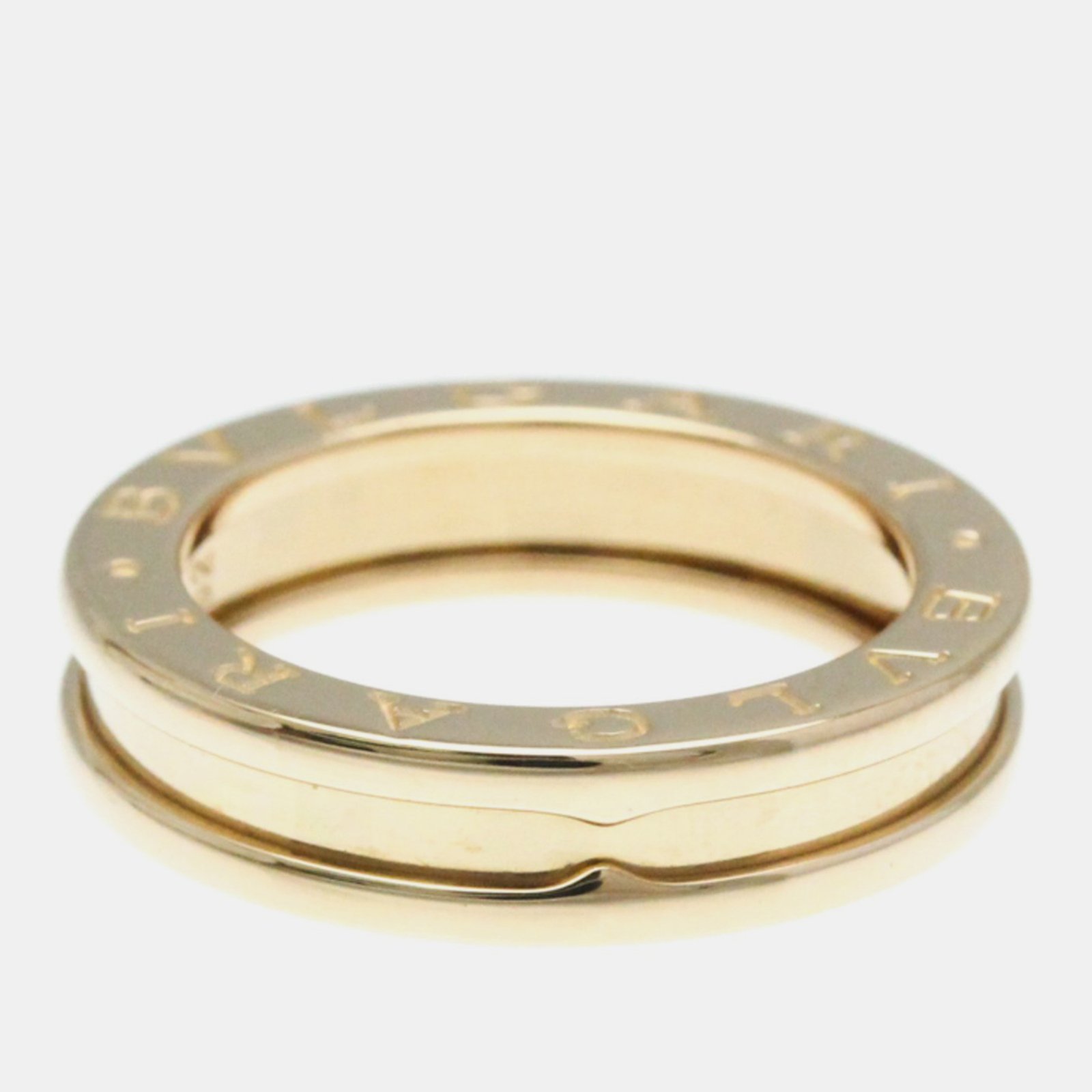 Bvlgari 18K Rose Gold B.Zero1 Band Ring EU 52