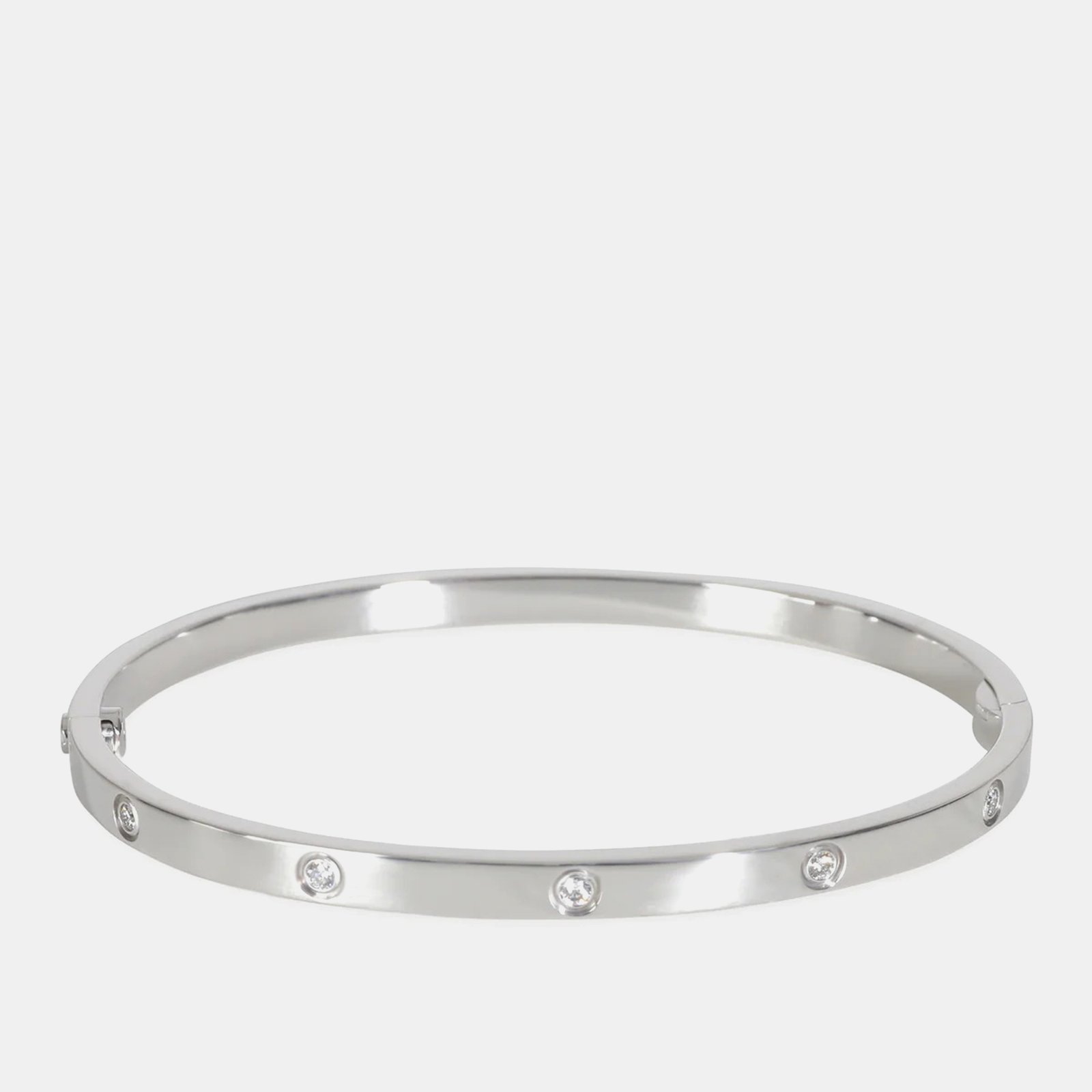 Cartier 18k White Gold Love Bracelet
