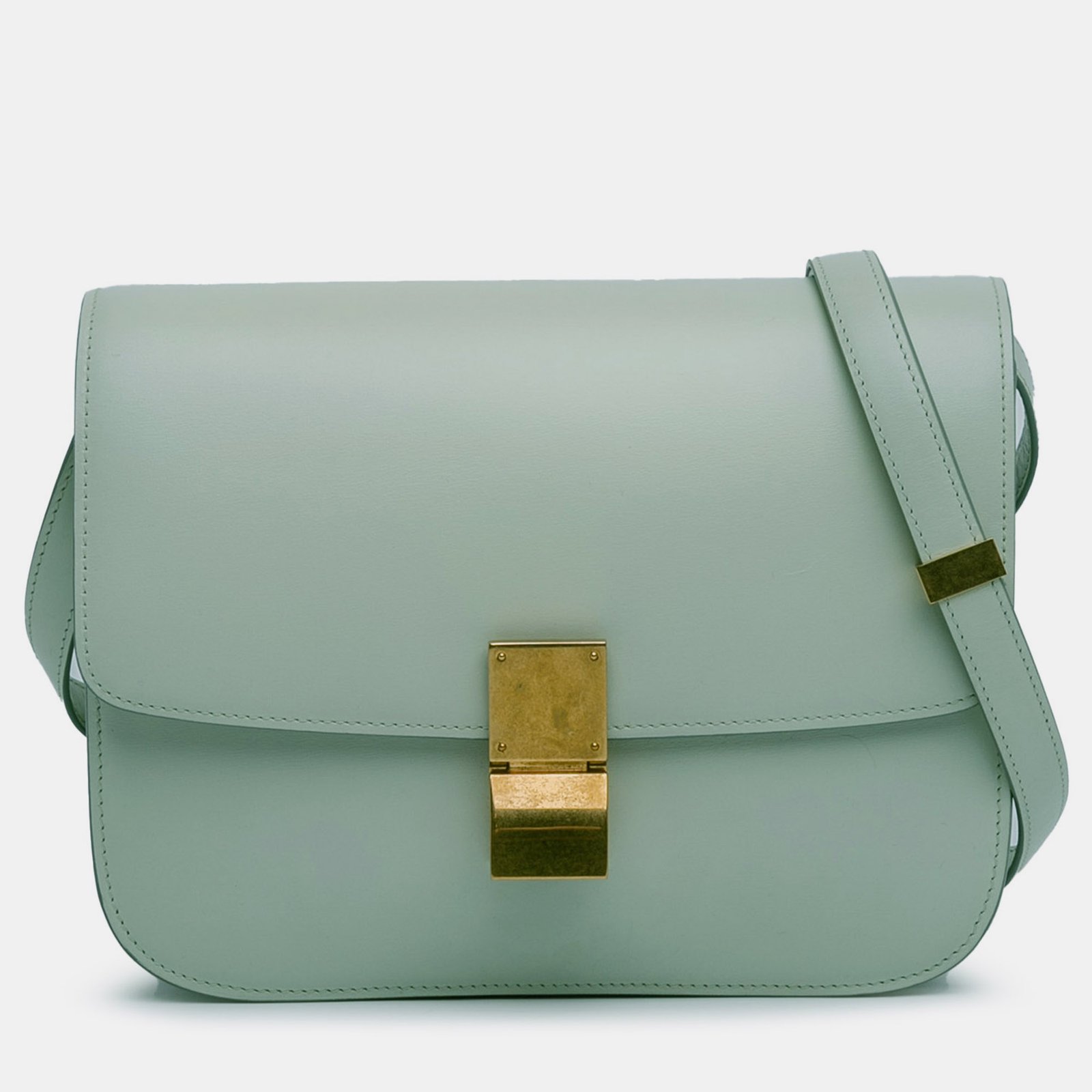 Celine Blue Classic Box Medium Bag