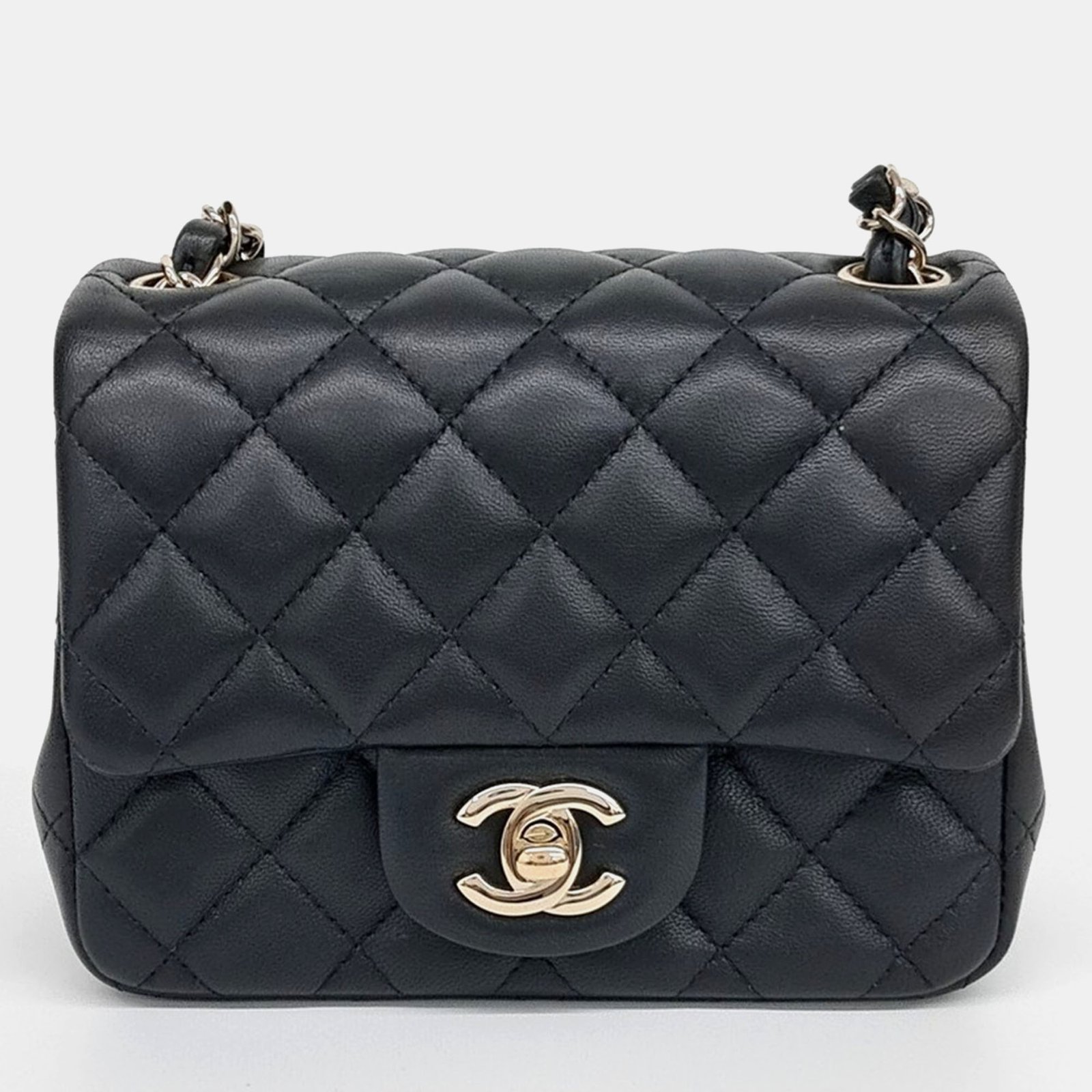Chanel Petit Sac Lambskin Crossbody Bag