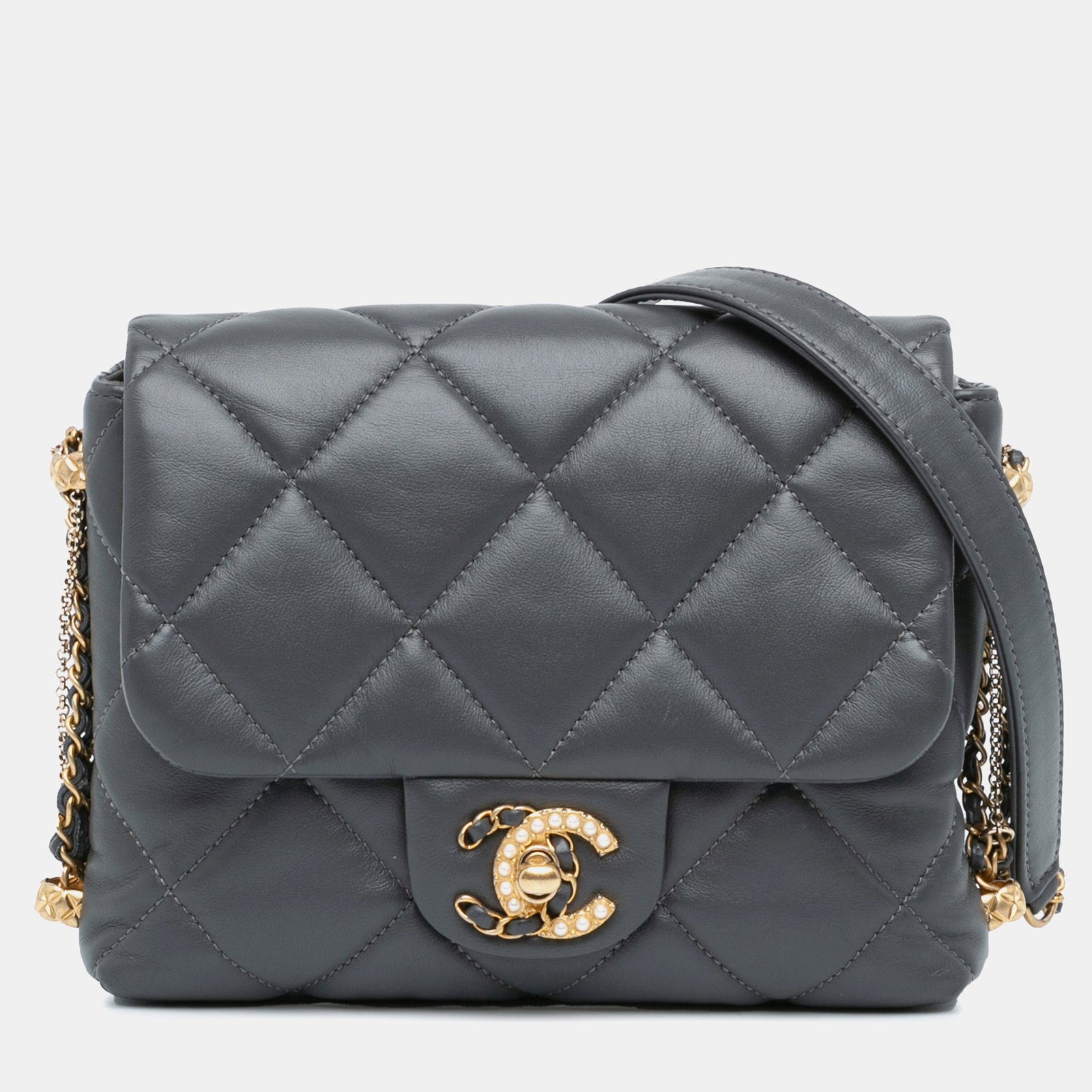 Chanel Mini Quilted Lambskin Crush on Chains Flap Bag