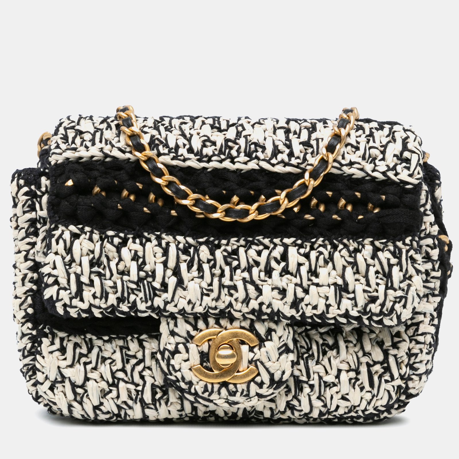 Chanel Raffia Braided with Love Flap