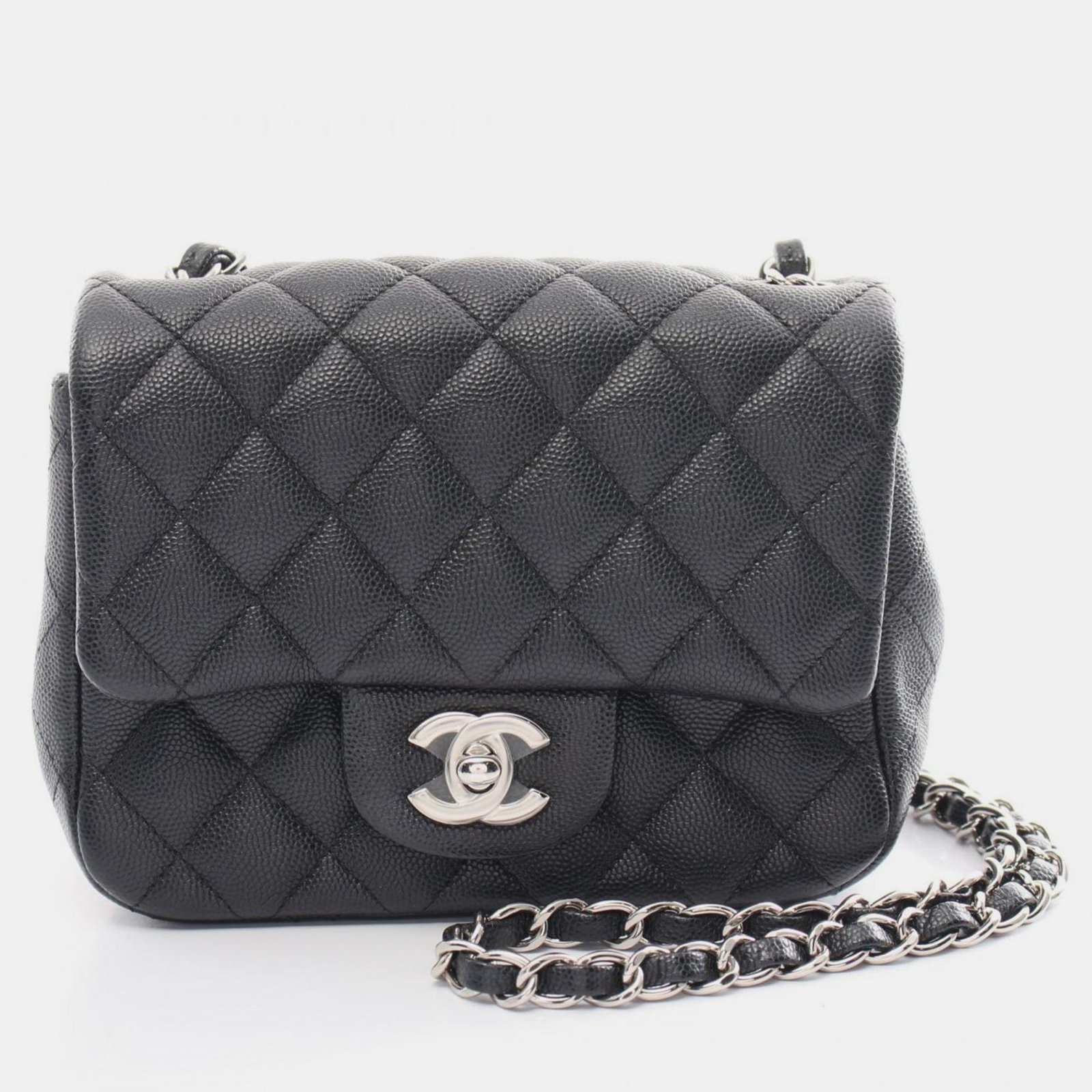 Chanel Matelasse Caviar Skin (Grained Calf) Black Shoulder Bag