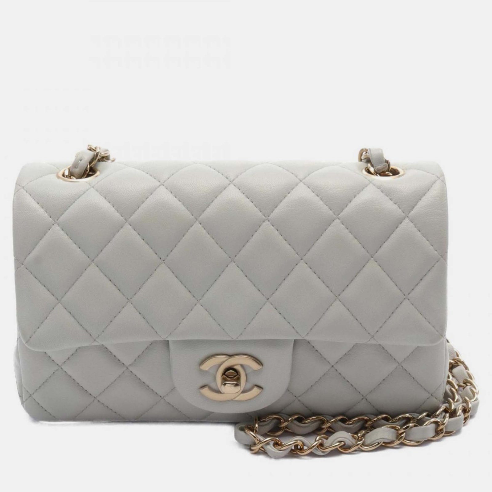 Chanel Green Leather Matelasse 20 Shoulder Bag