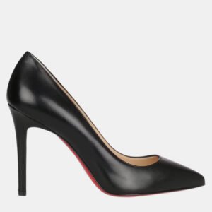 Christian Louboutin Black Leather Pigalle Pumps EU 38
