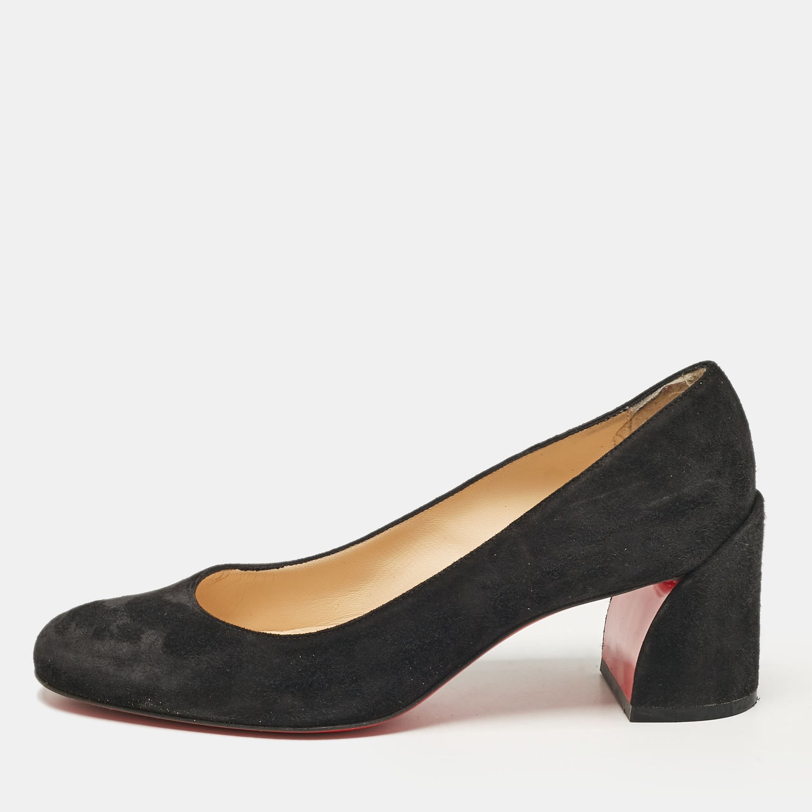 Christian Louboutin Black Suede Miss Sab Pumps Size 36