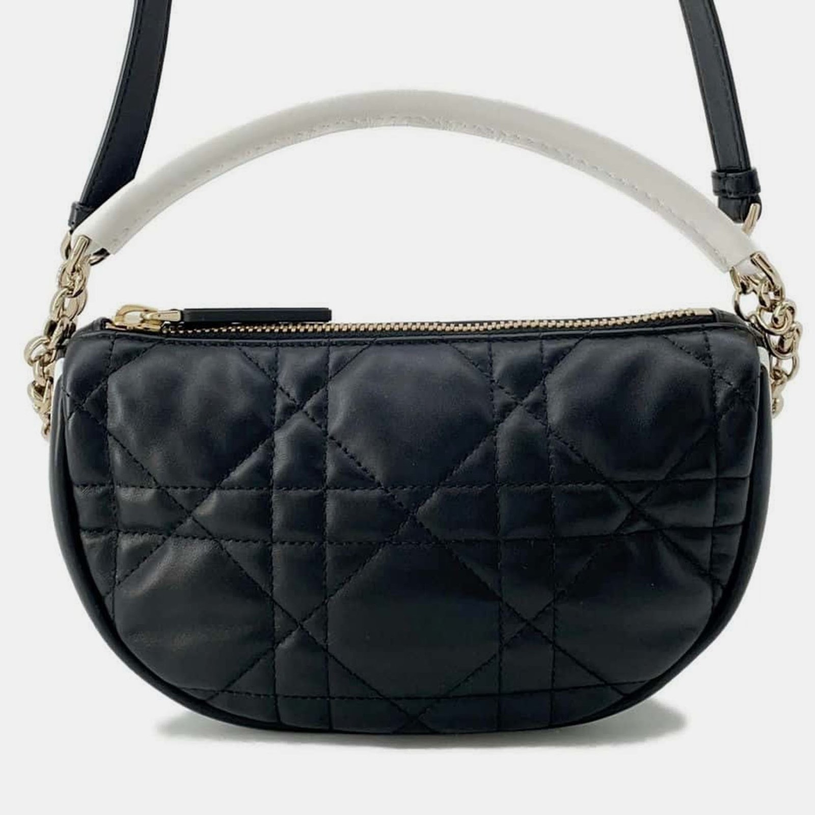Dior Black Leather Vibe Hobo Shoulder Bag Size Small