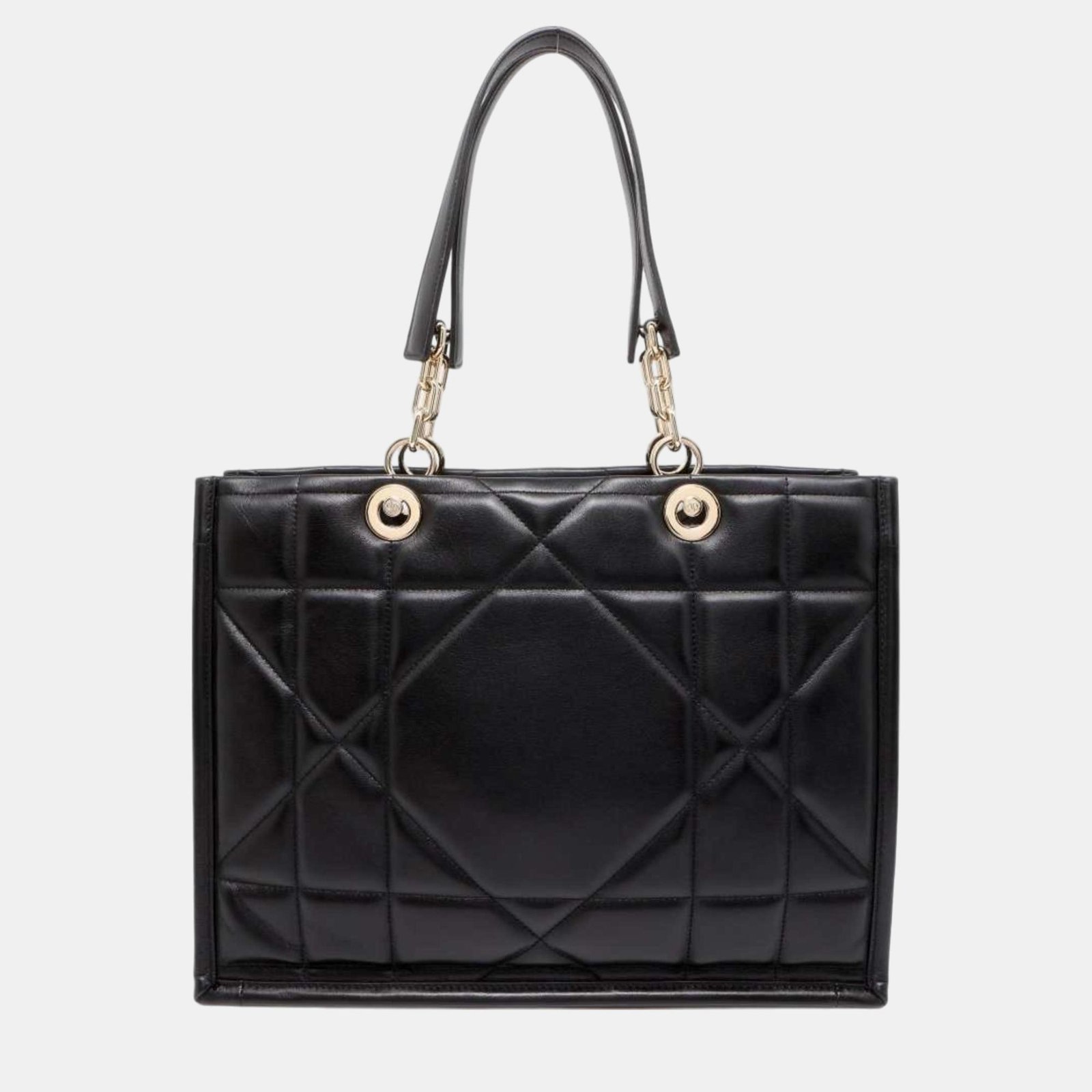 Christian Dior Archi Cannage Medium Black Tote Bag