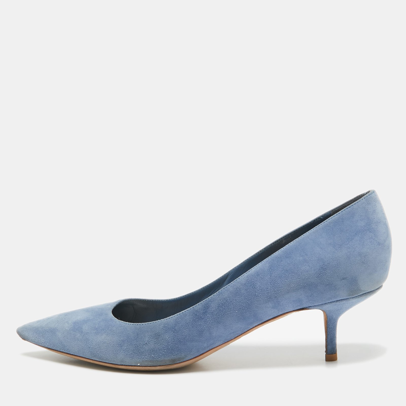 Dior Blue Suede Cherie Pumps Size 41