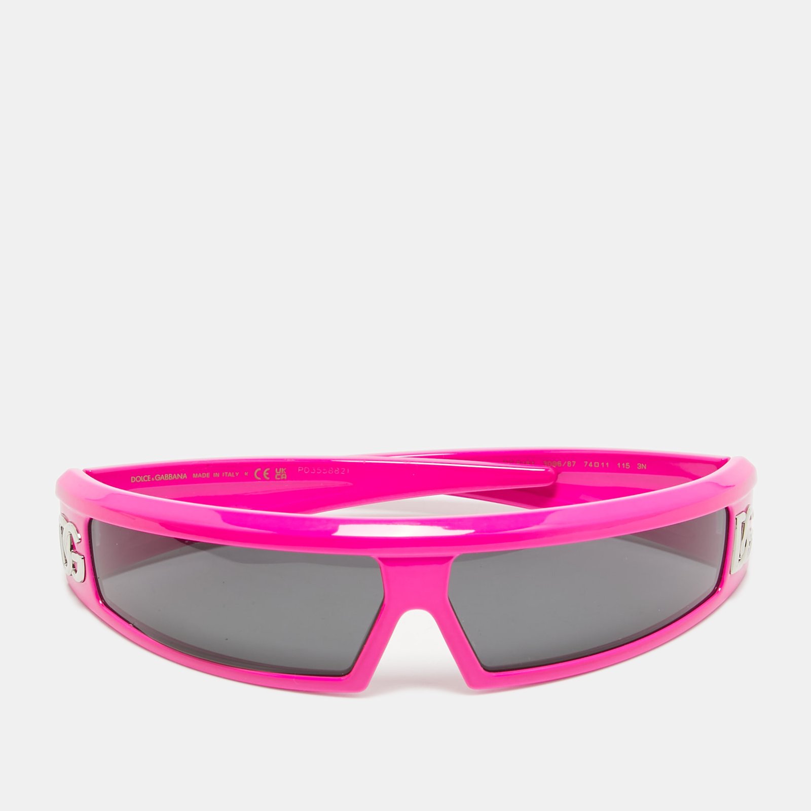 Dolce & Gabbana Pink/Black DG 6181 Shield Sunglasses