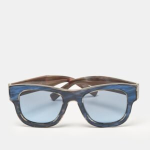 Dolce & Gabbana Blue/Brown DG 4379 Wayfarer Sunglasses