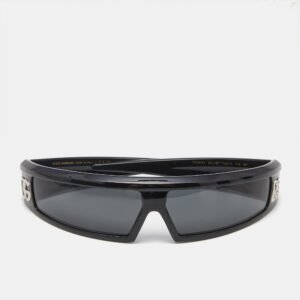 Dolce & Gabbana Black Acetate DG6181 Shield Sunglasses