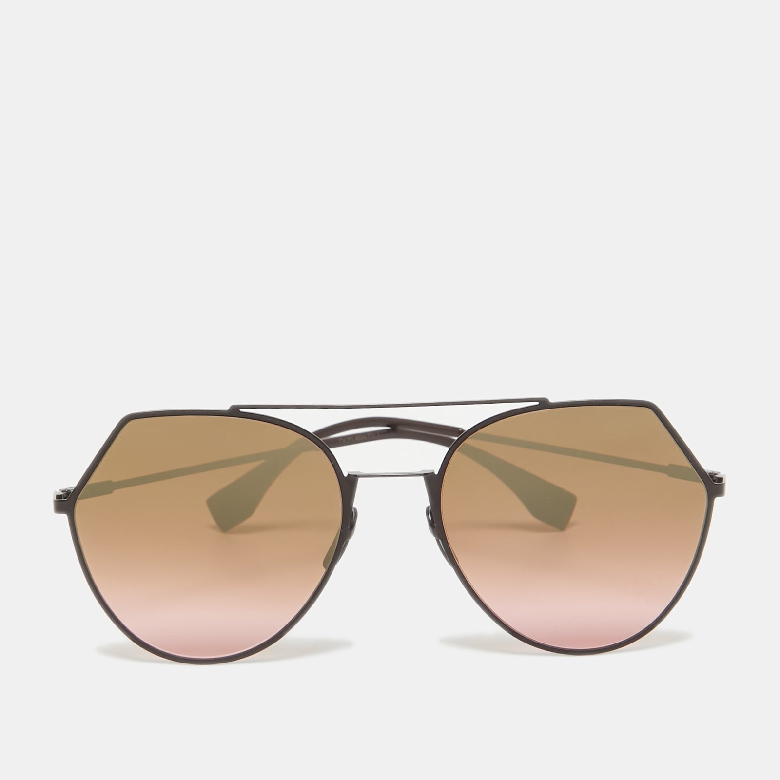 Fendi Brown FF0194/S 3YG0T Mirrored Aviator Sunglasses
