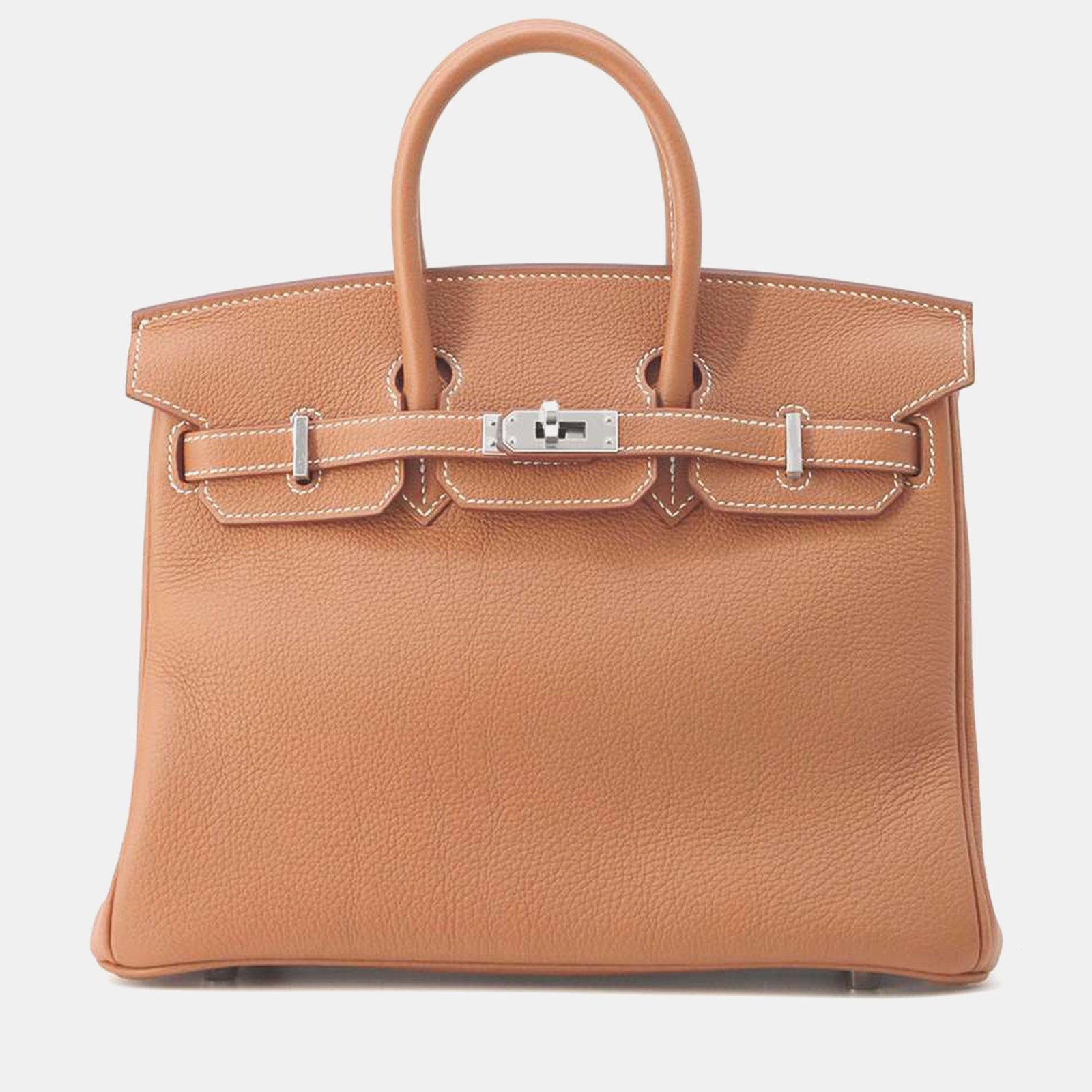 Hermes Gold Togo Leather Birkin Bag Size 25