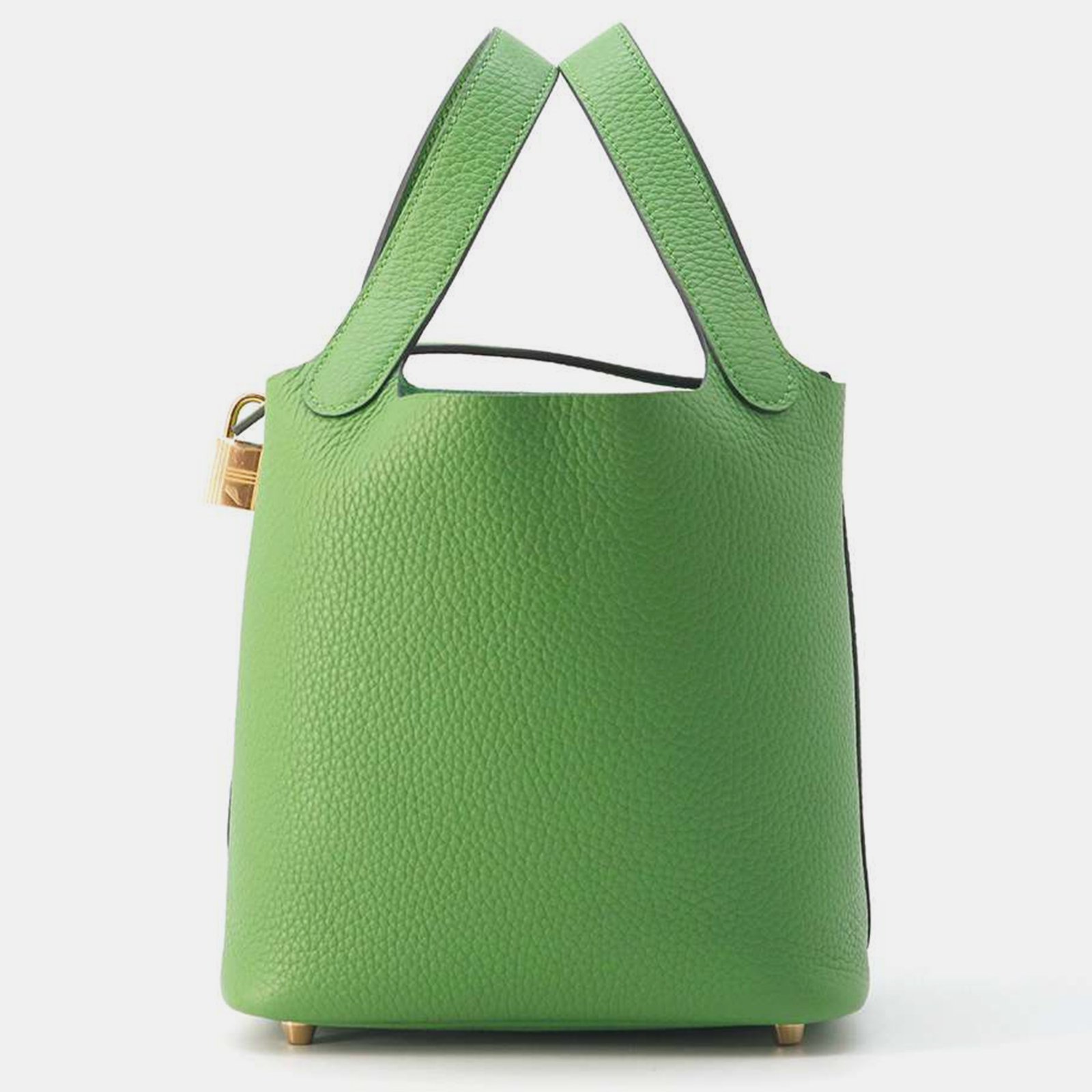 Hermes Vert Yucca Taurillon Clemence Picotin Padlock Bag PM