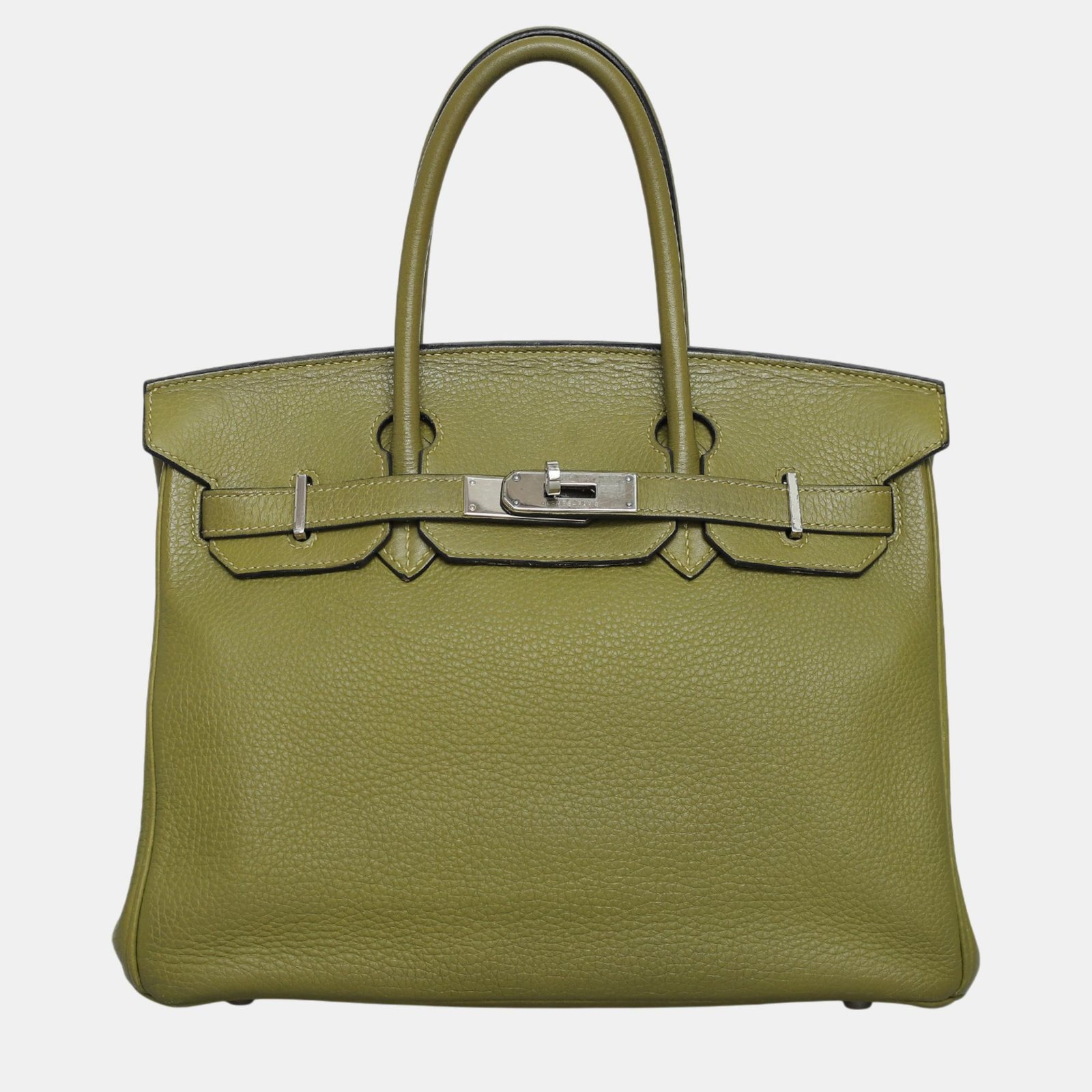 Hermes Vert Chartreuse Clemence Birkin 30 Bag