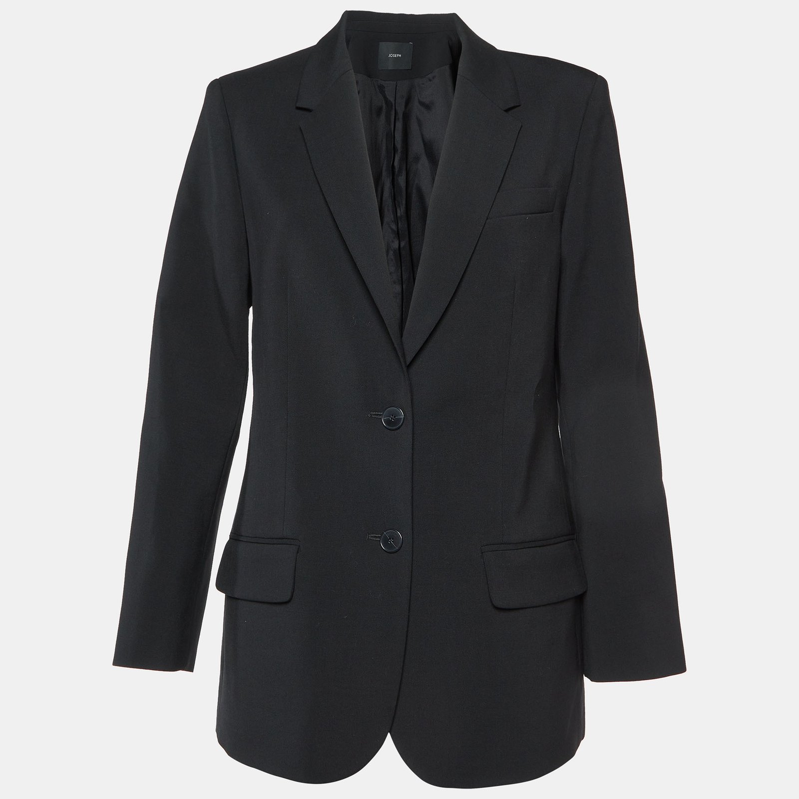 Joseph Black Wool Jackie Tailored Jacket M