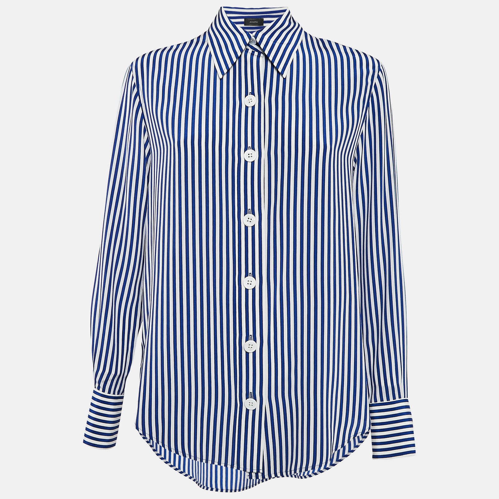 Joseph Blue Deck Chair Stripe Silk Garconne Shirt S