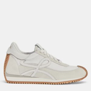 Loewe White Suede Flow Runner Sneaker EU 37