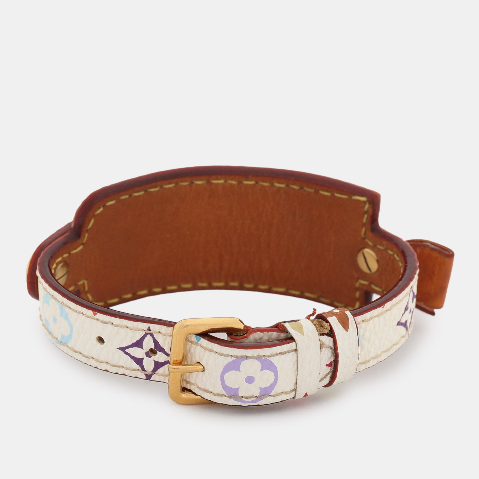 Louis Vuitton White Monogram Multicolore Bow Address Wish Bracelet