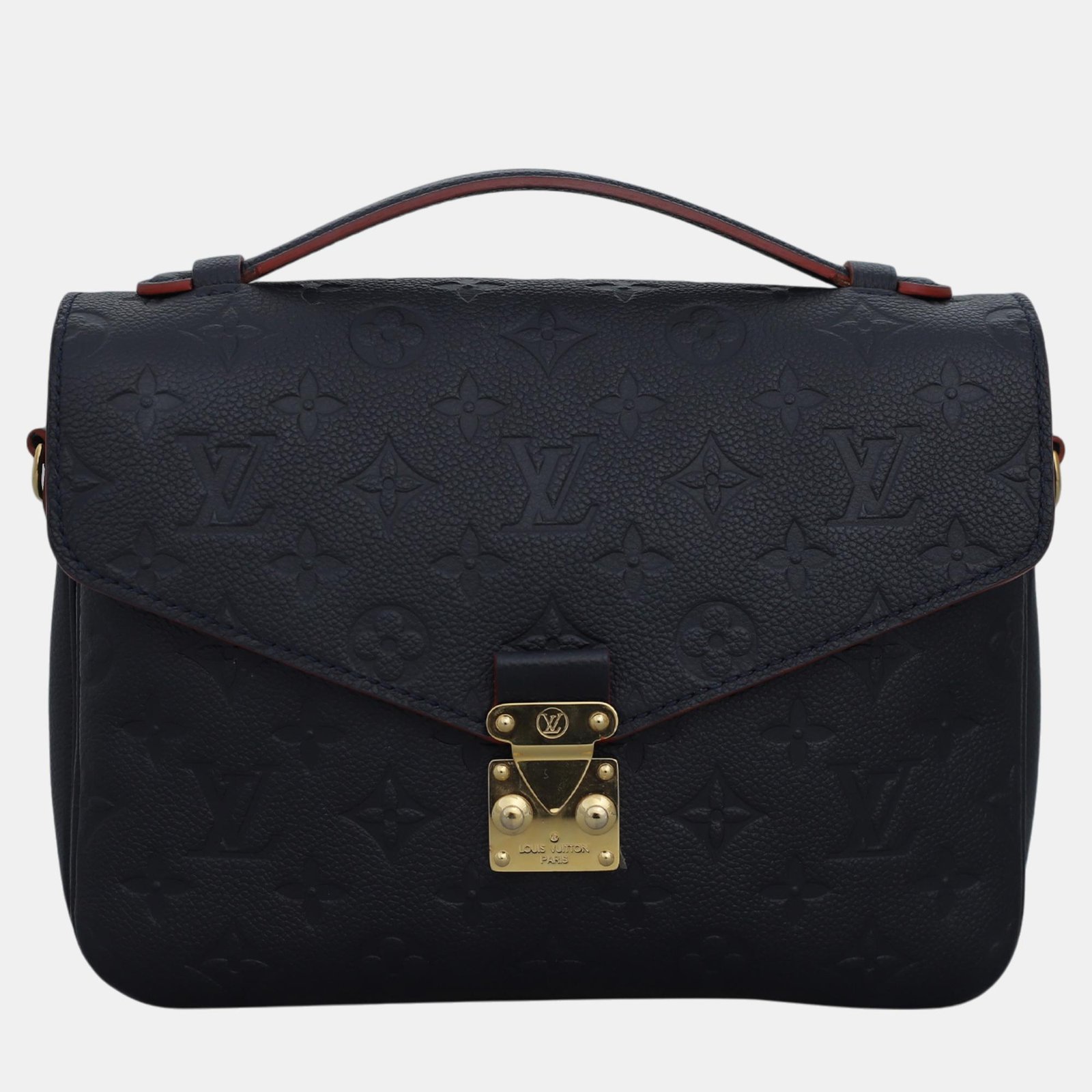 Louis Vuitton Navy Blue Monogram Empreinte Leather Metis MM Bag