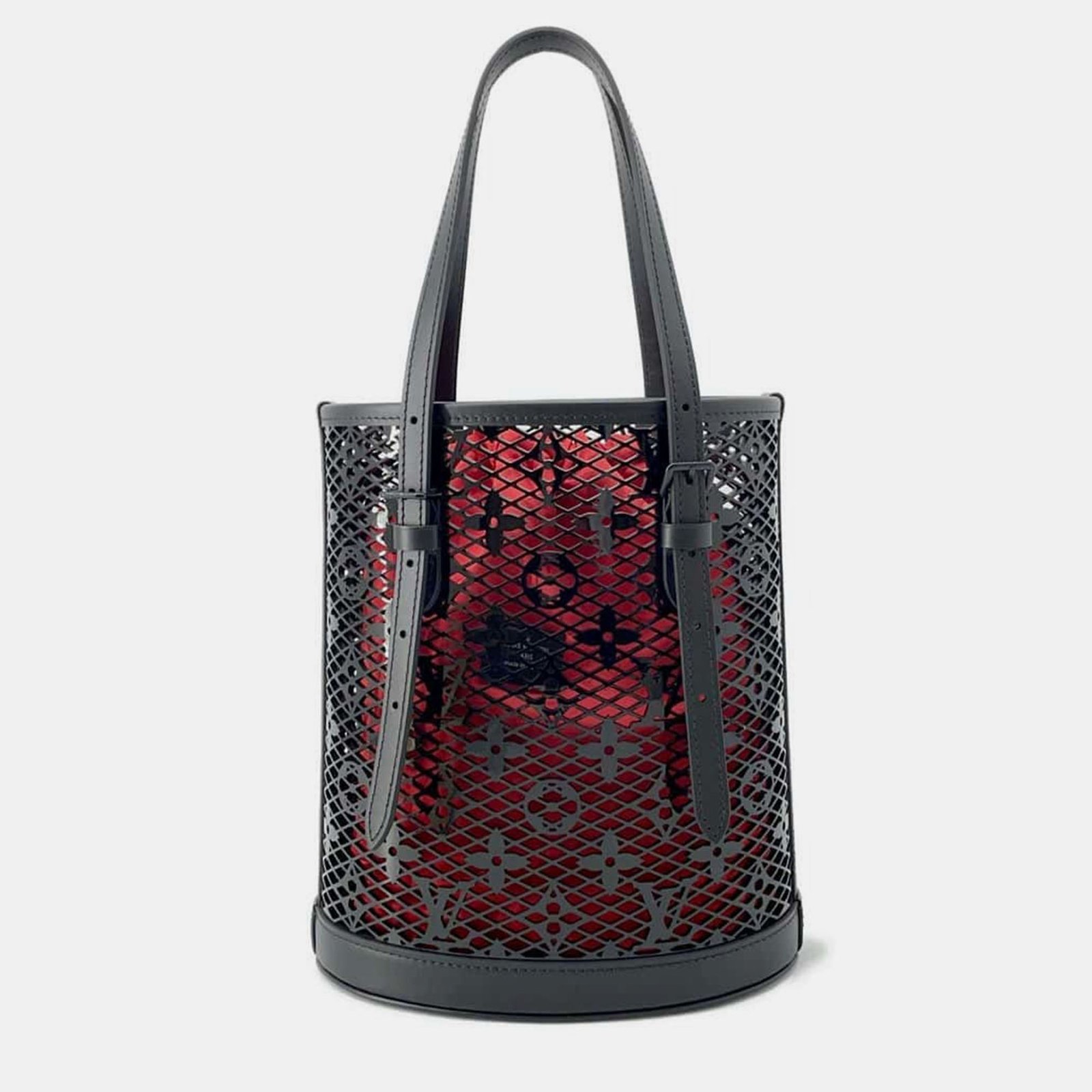 Louis Vuitton Nicolas Ghesquiere Bucket Noir Monogram Race Size PM