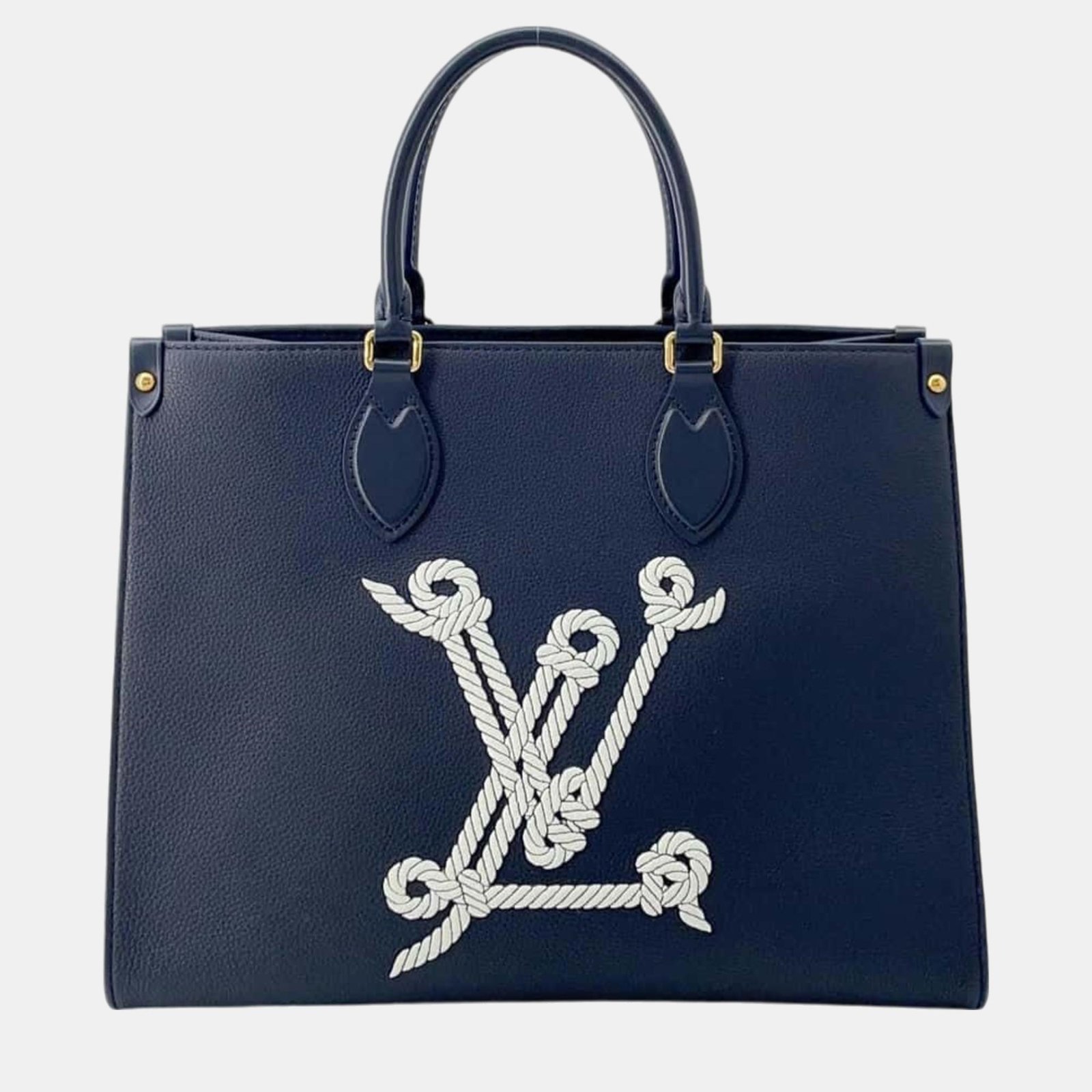 Louis Vuitton Calf Leather Nautical On-The-Go Mm Tote Bag