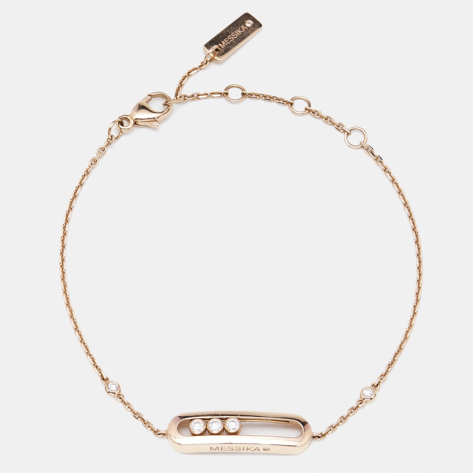 Messika Baby Move Diamonds 18k Rose Gold Bracelet