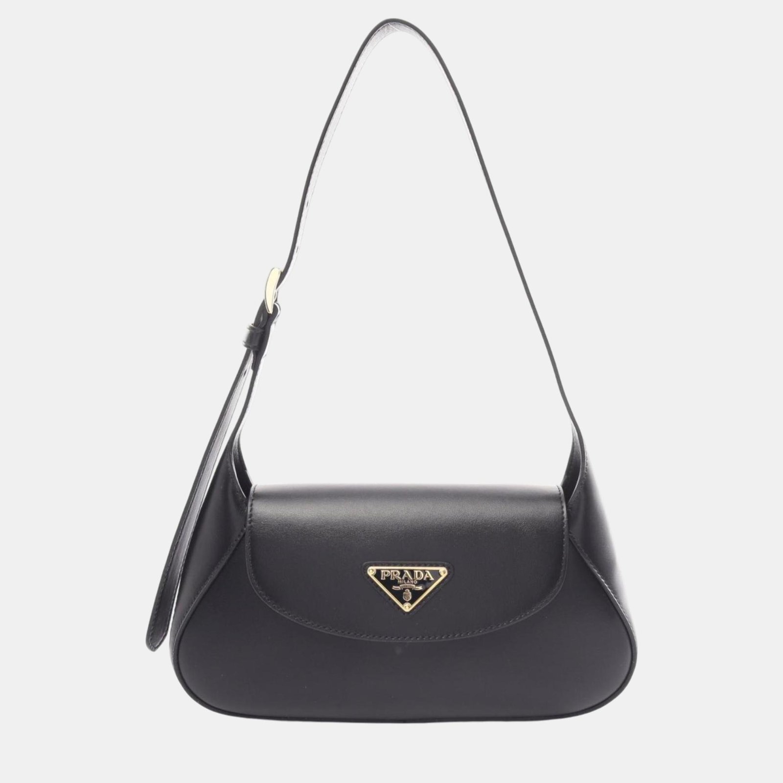 Prada Leather Black City Calf Shoulder Bag