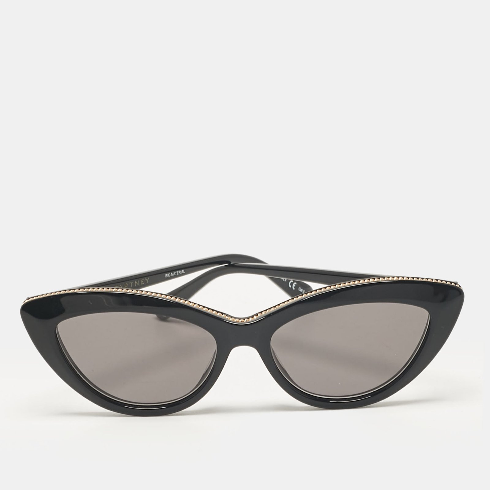 Stella McCartney Black Falabella Cateye Sunglasses