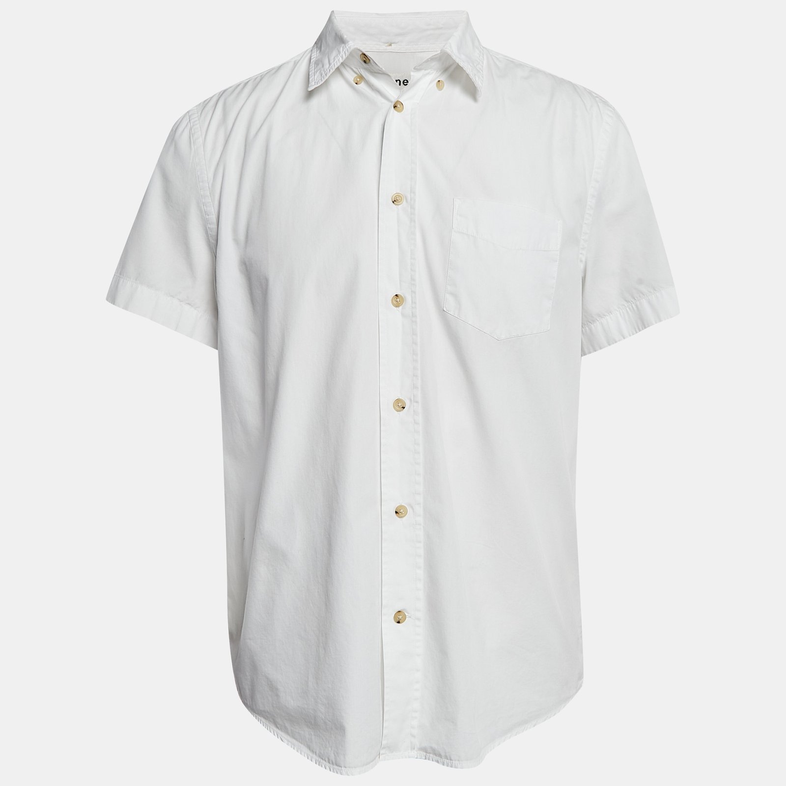 Acne Studios White Cotton Short Sleeve Shirt L
