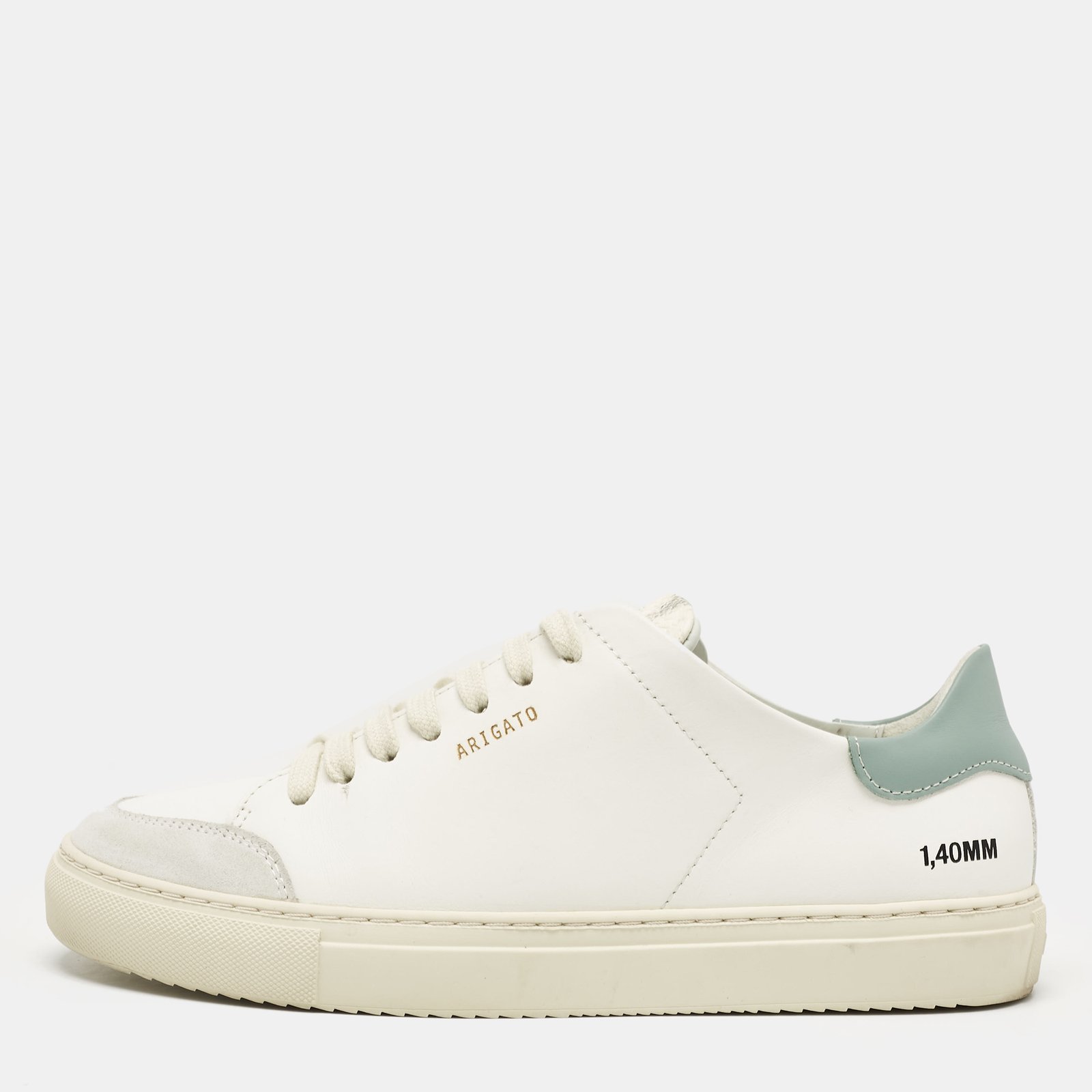 Axel Arigato White Leather and Suede Clean 90 Sneakers Size 40