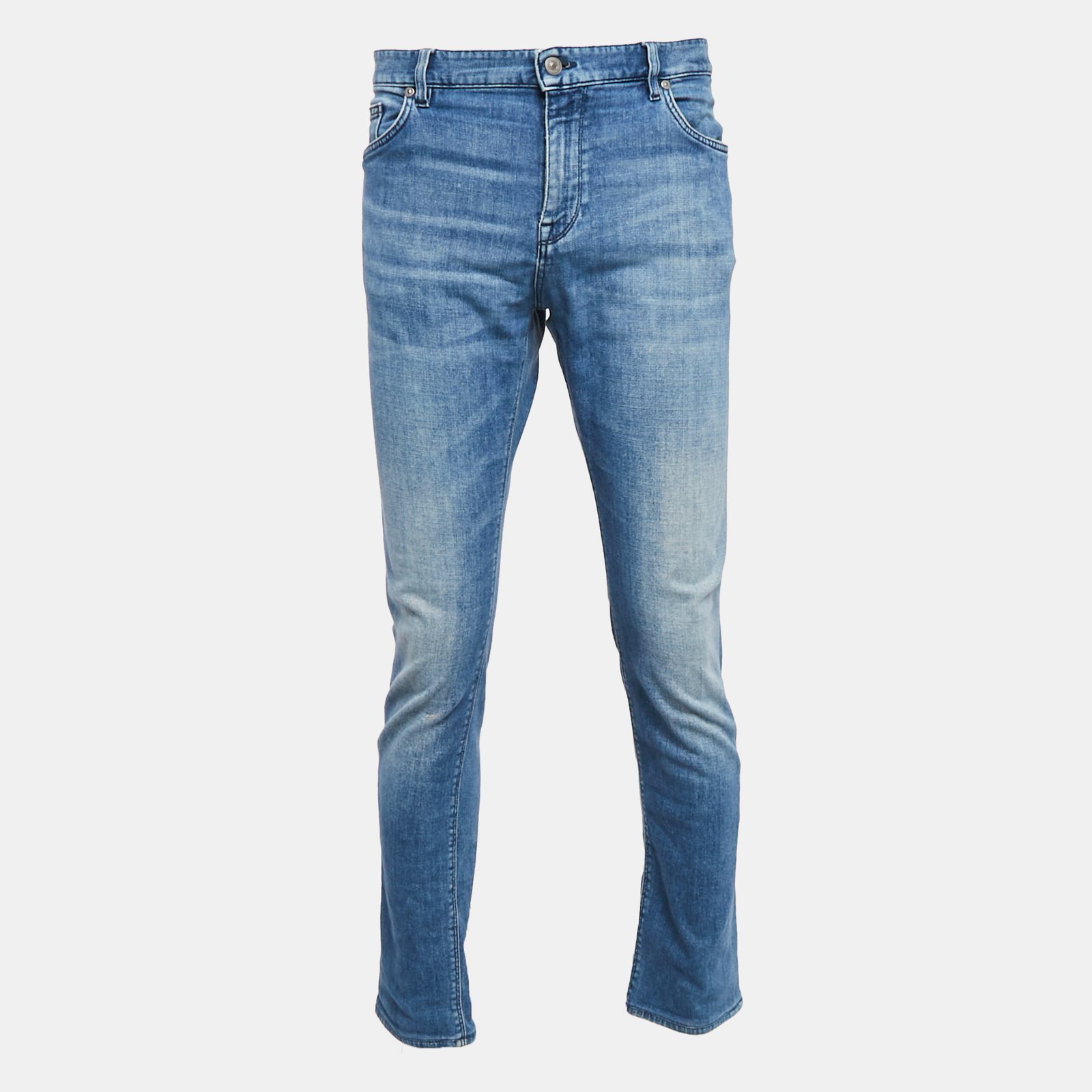 Boss By Hugo Boss Blue Faded Denim Candiani Jeans XXL Waist 40"