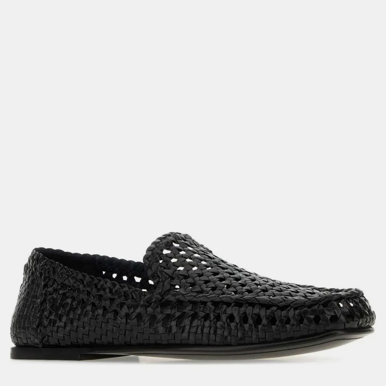 Dolce & Gabbana Black Leather Loafers IT 43