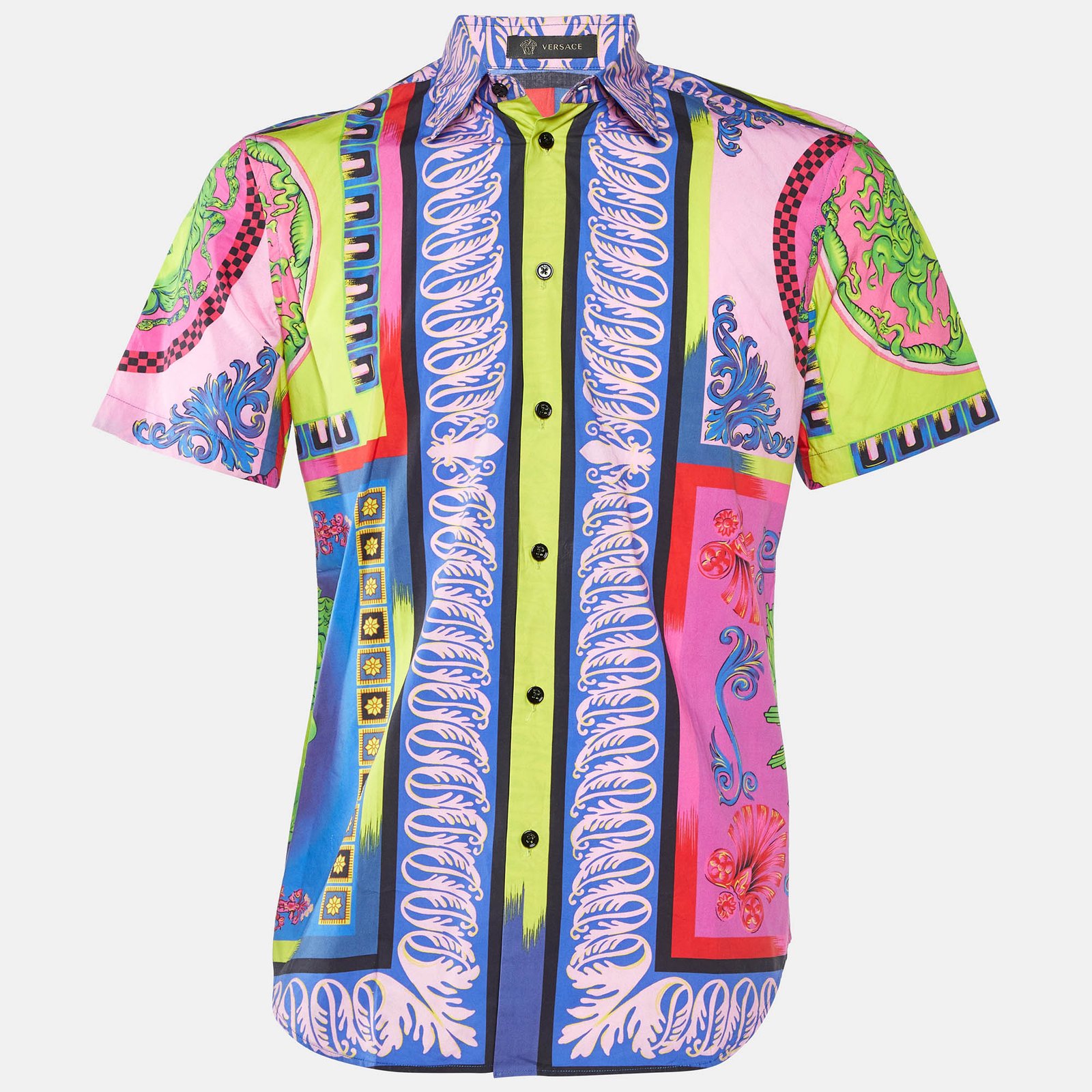 Gianni Versace Multicolor Printed Cotton Shirt S