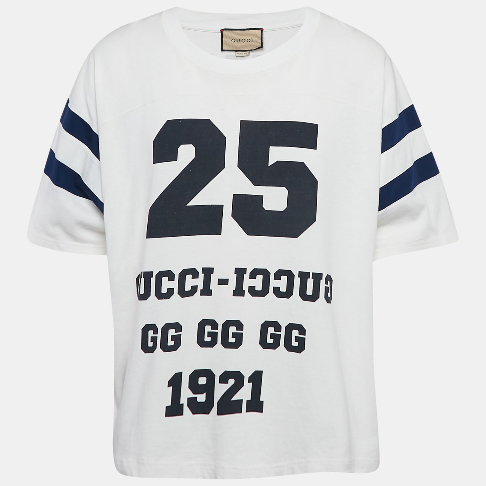 Gucci White 25 Eschatology 1921 Print Cotton T-Shirt XXL