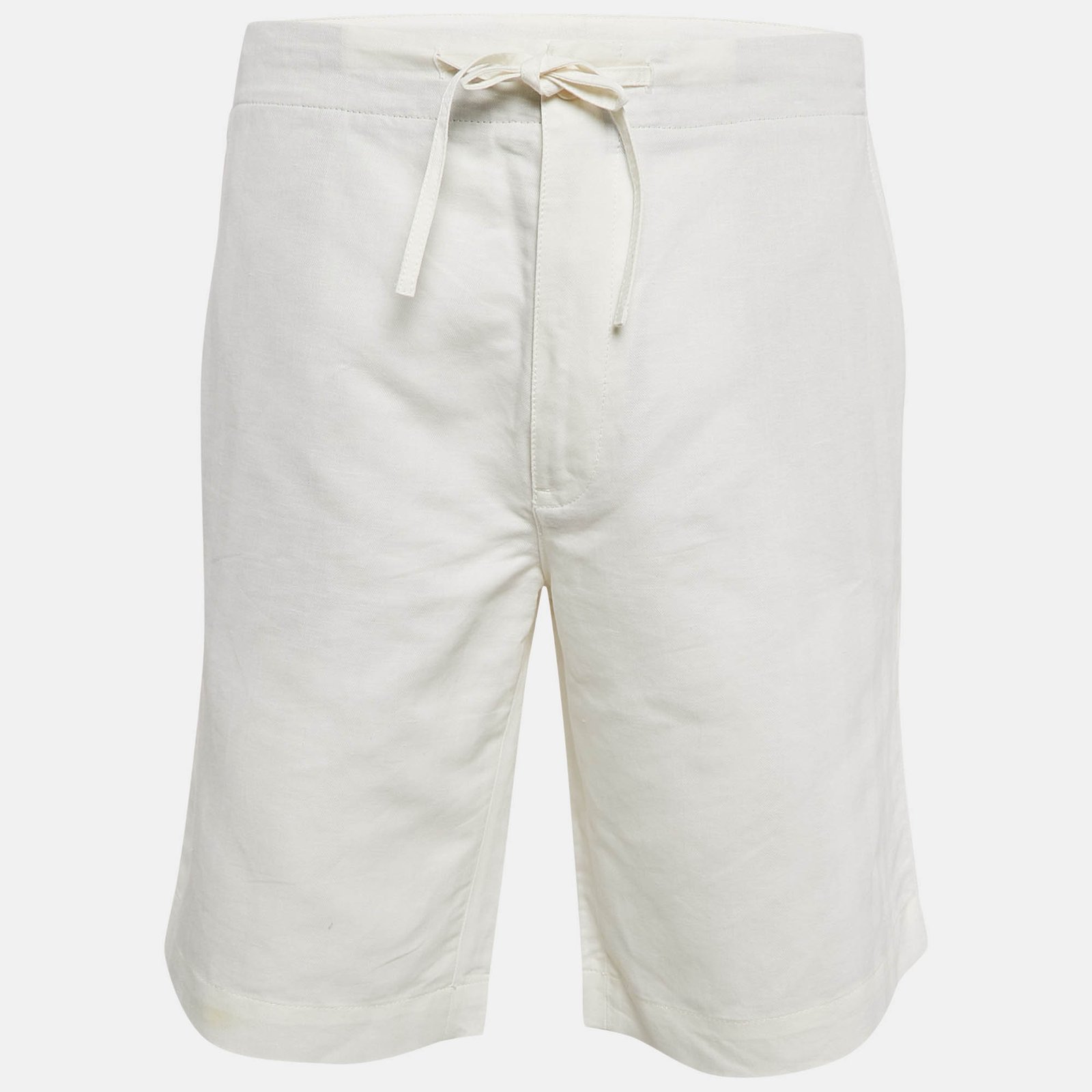 Loro Piana White Herringbone Regular Short XXL