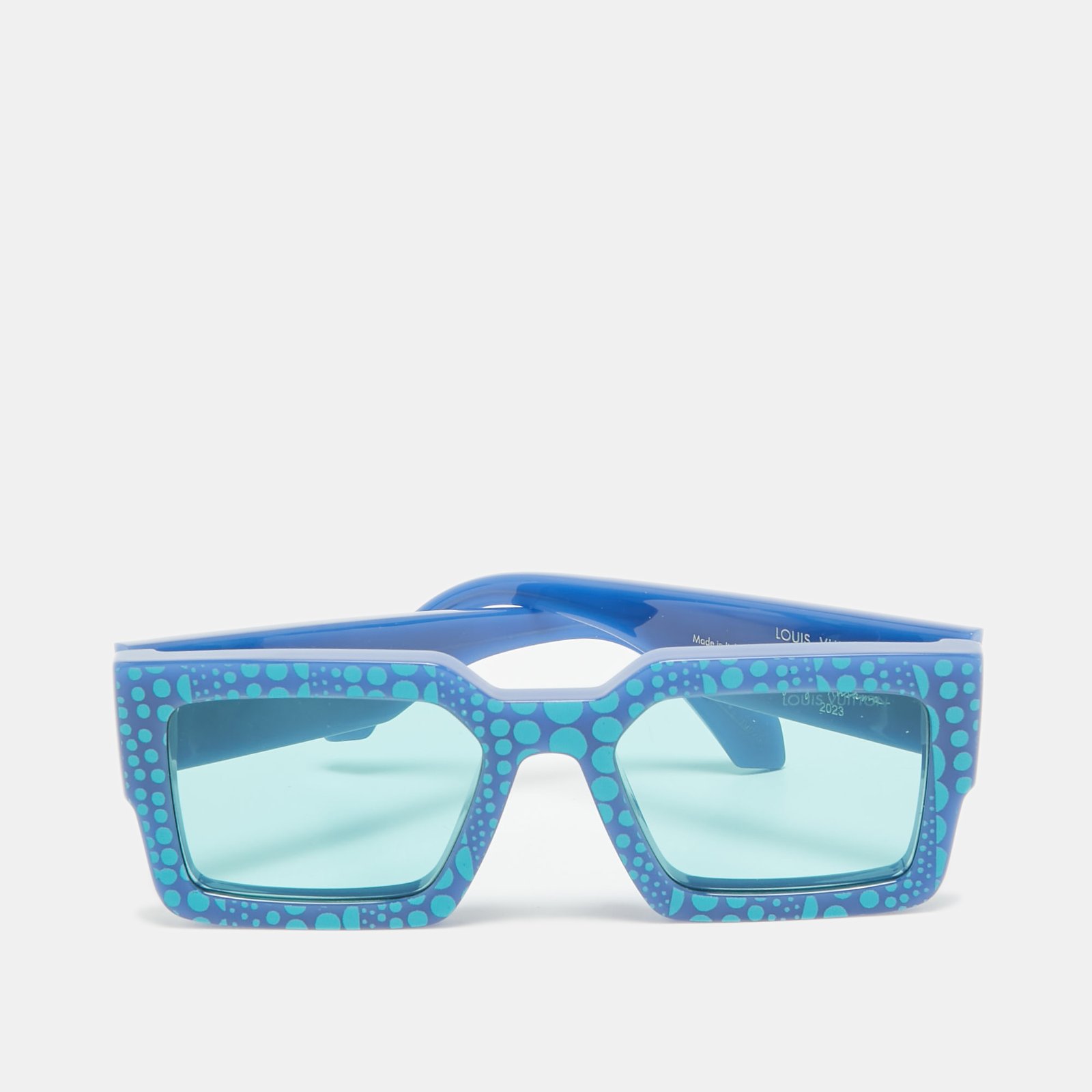 Louis Vuitton x  Yayoi Kusama Blue Z1905W LV Clash Pumpkin Sunglasses