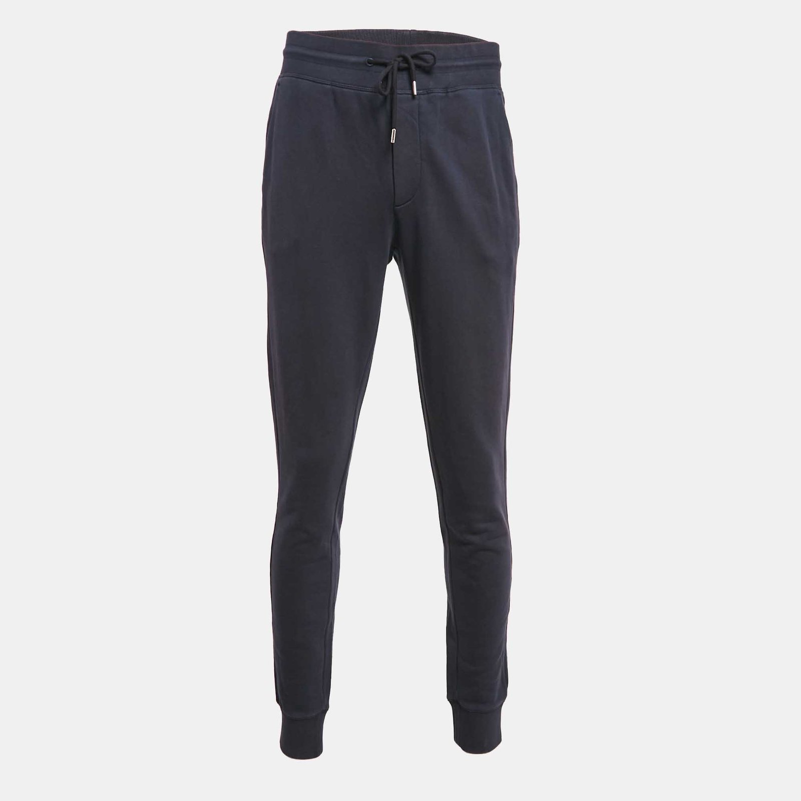 Moncler Blue Cotton Knit Drawstring Jogger Pants XXL